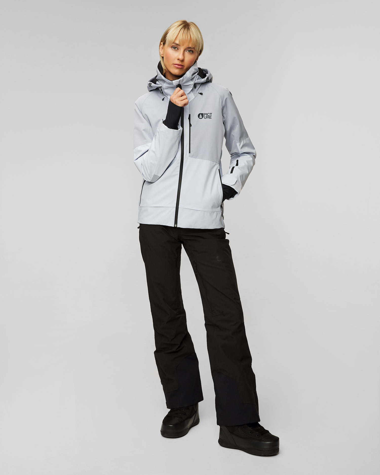 Veste de ski bleue pour femmes Picture Organic Clothing Sygna 20/20