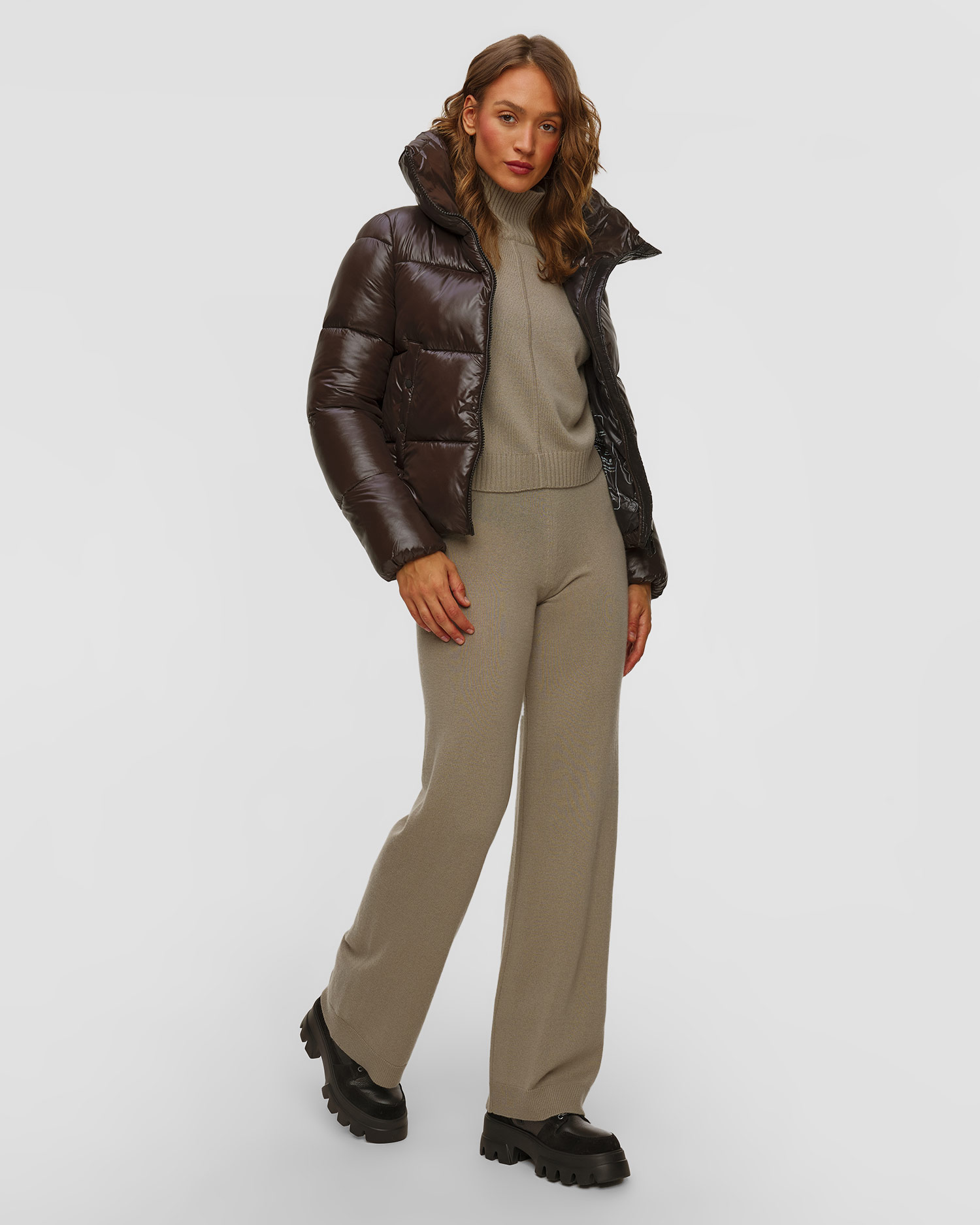 Veste marron pour femmes Save the Duck Isla