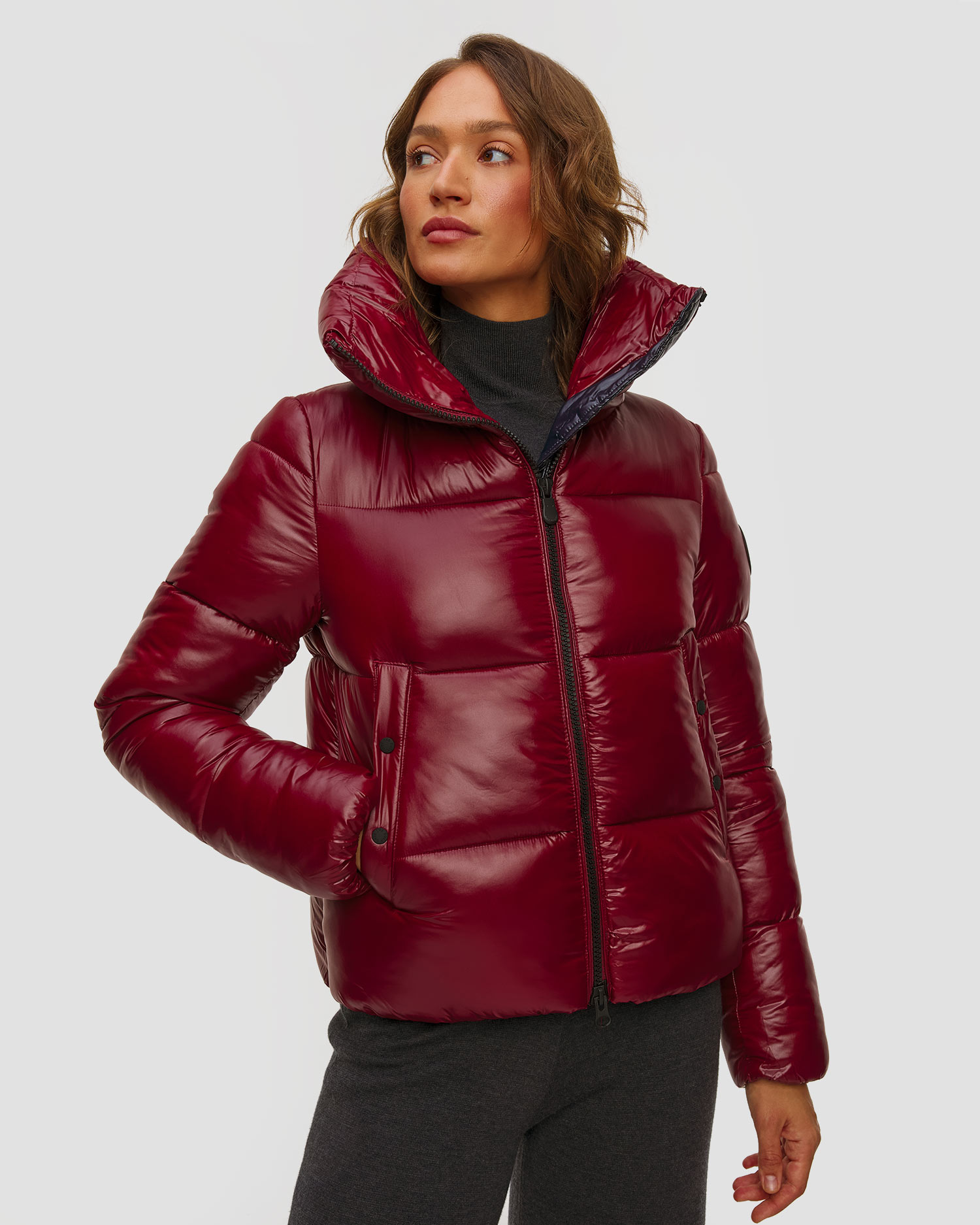 Veste bordeaux pour femmes Save the Duck Isla