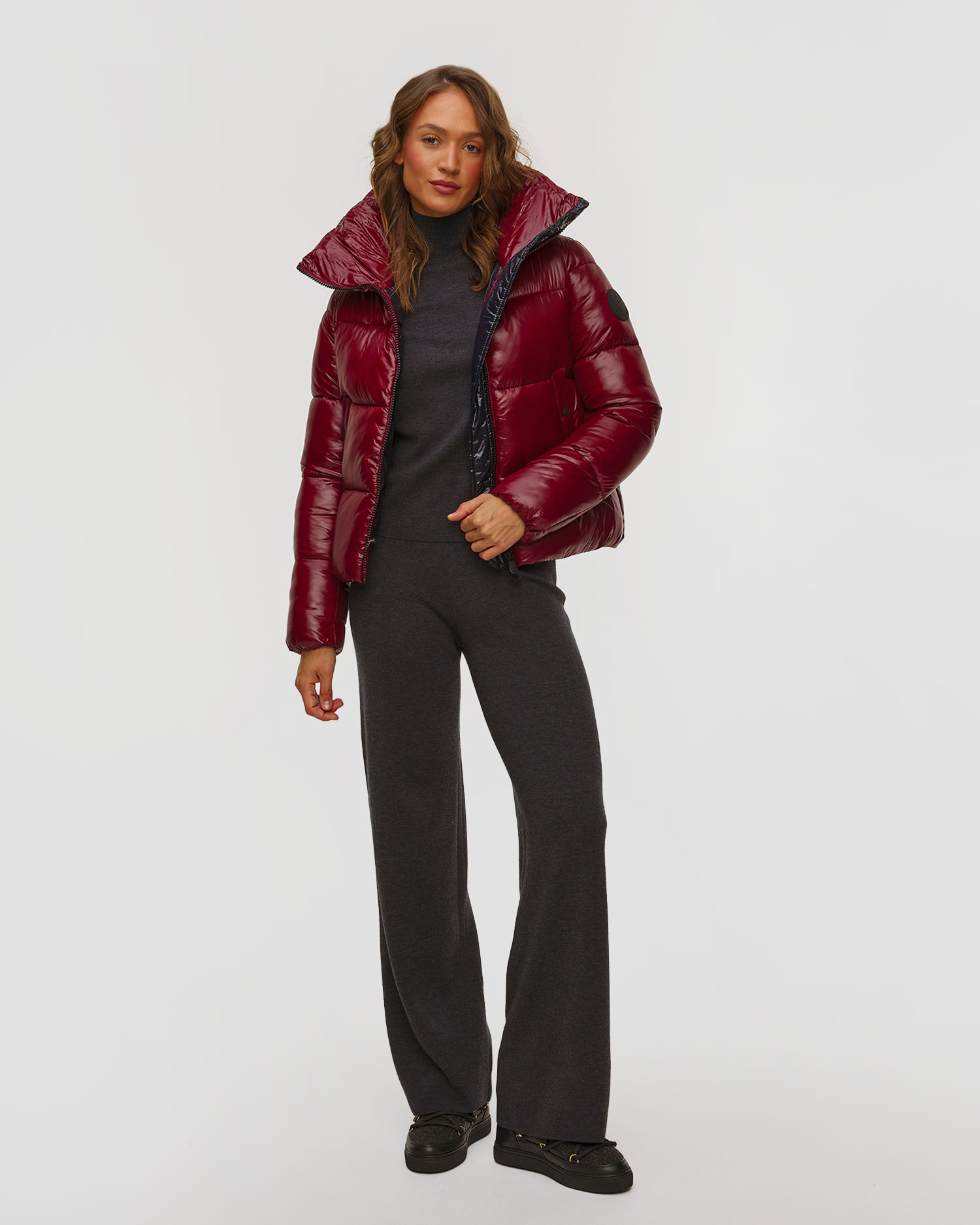 Veste bordeaux pour femmes Save the Duck Isla