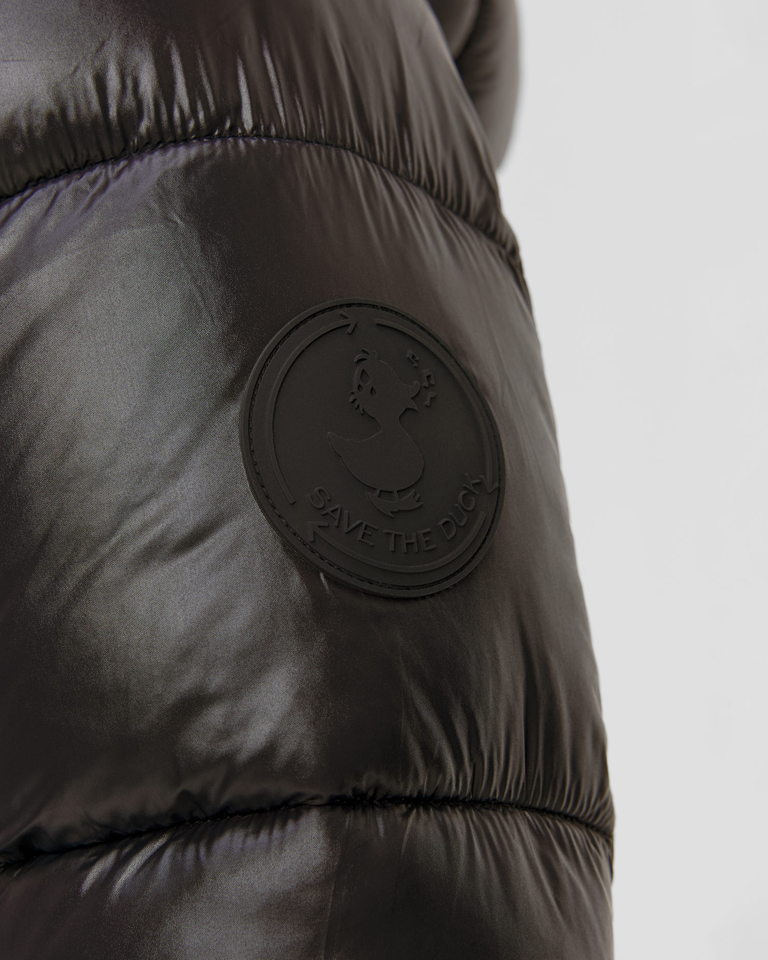 Czarny płaszcz damski Save the Duck Isabel