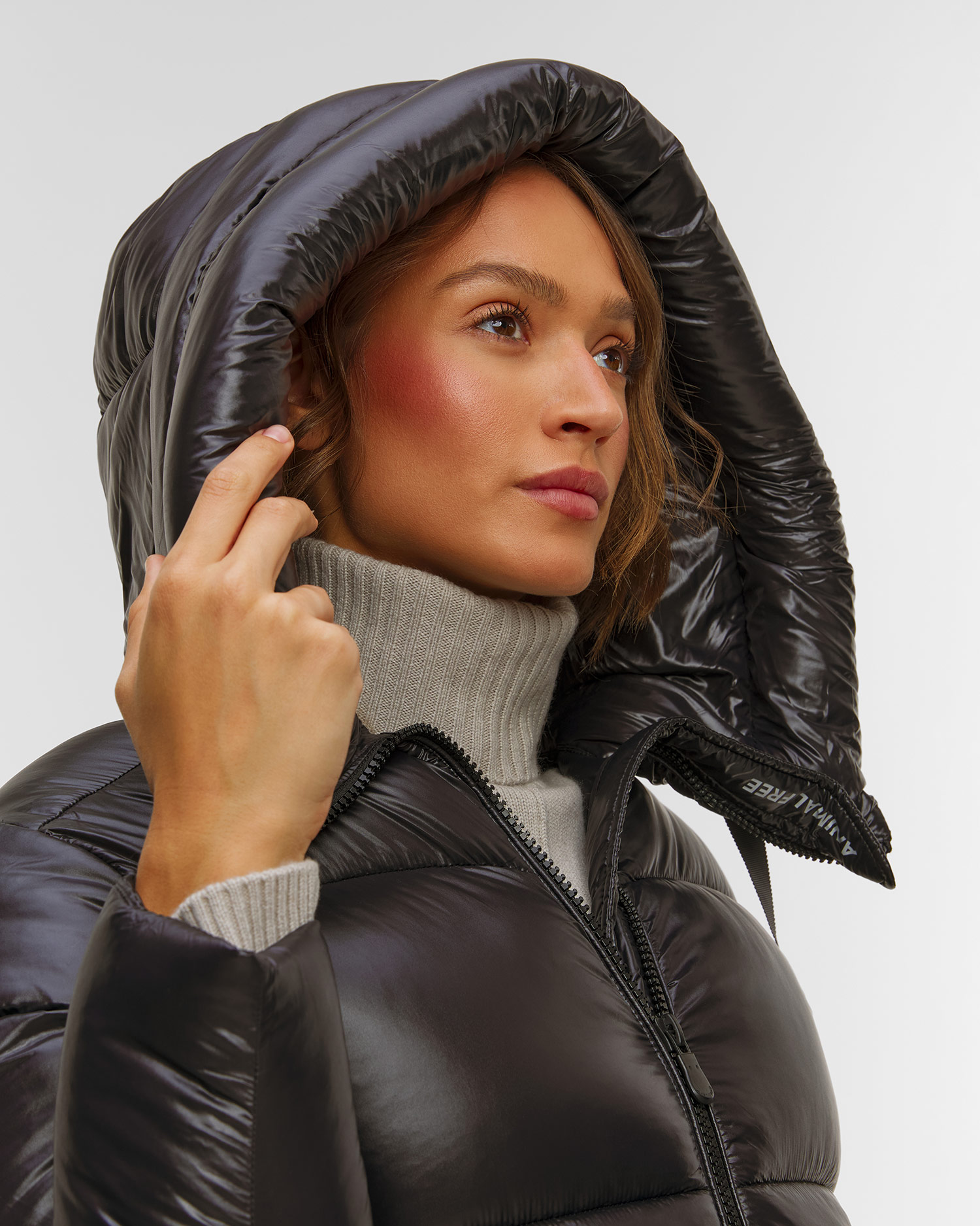 Czarny płaszcz damski Save the Duck Isabel