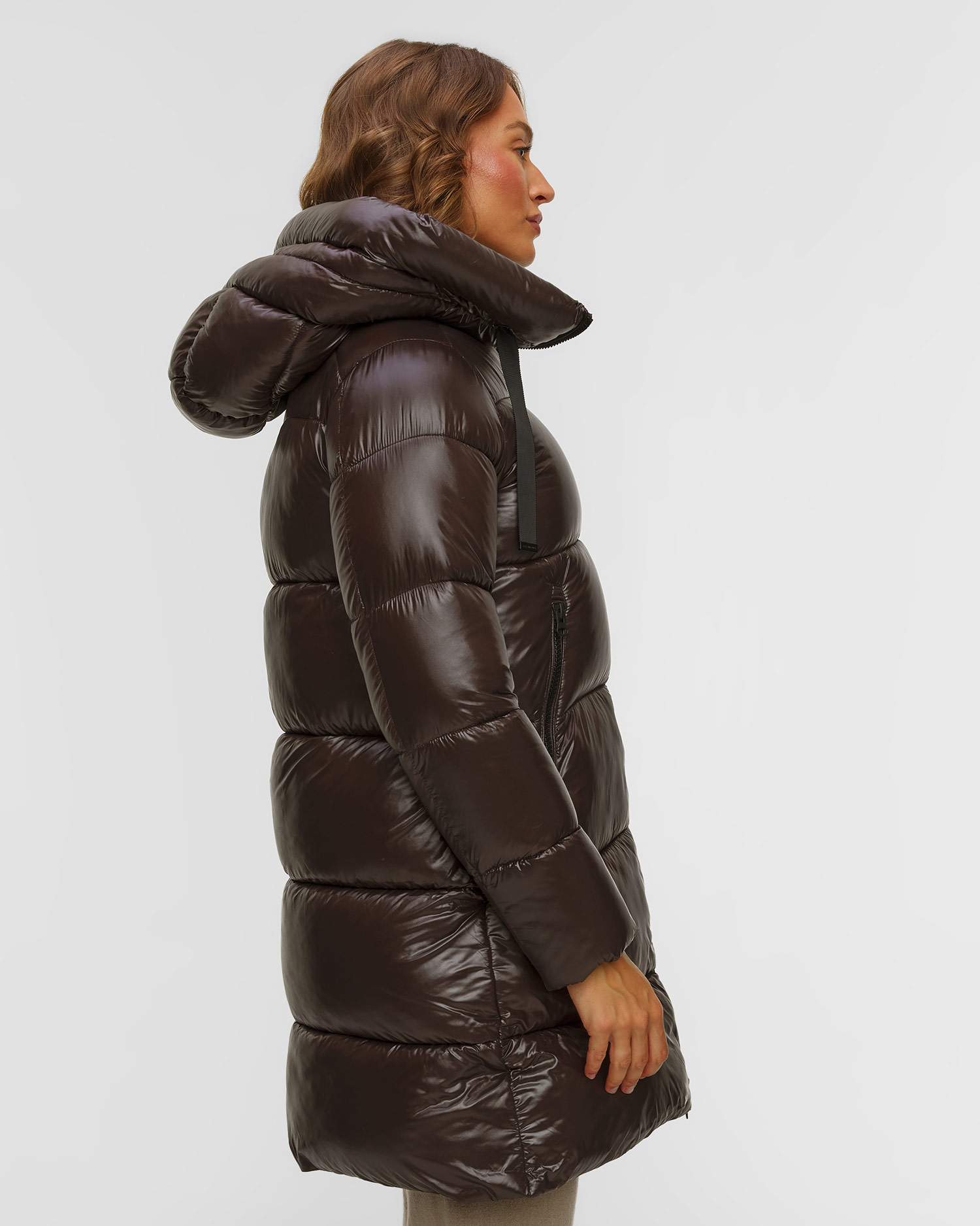 Brązowy płaszcz damski Save the Duck Isabel