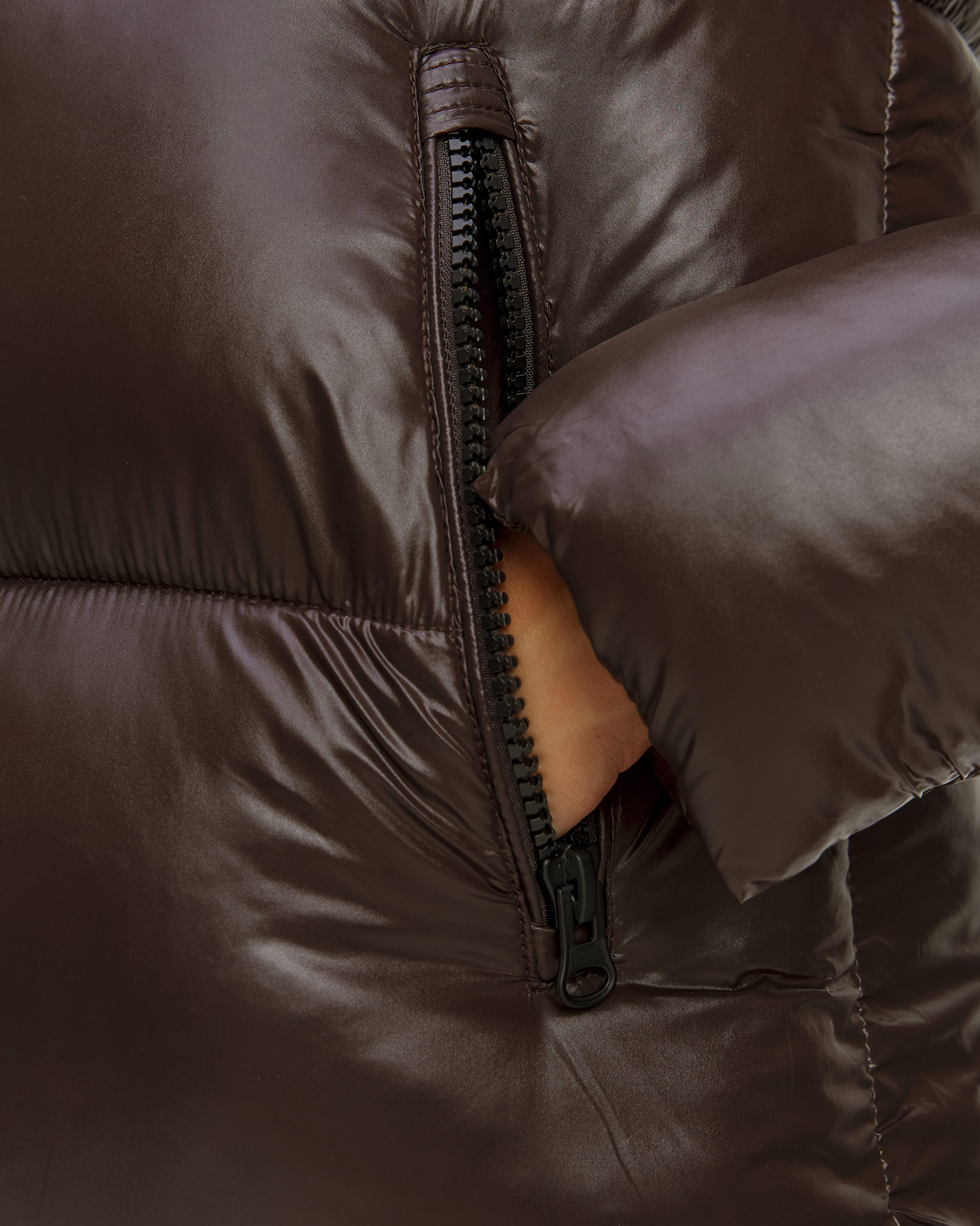 Brązowy płaszcz damski Save the Duck Isabel