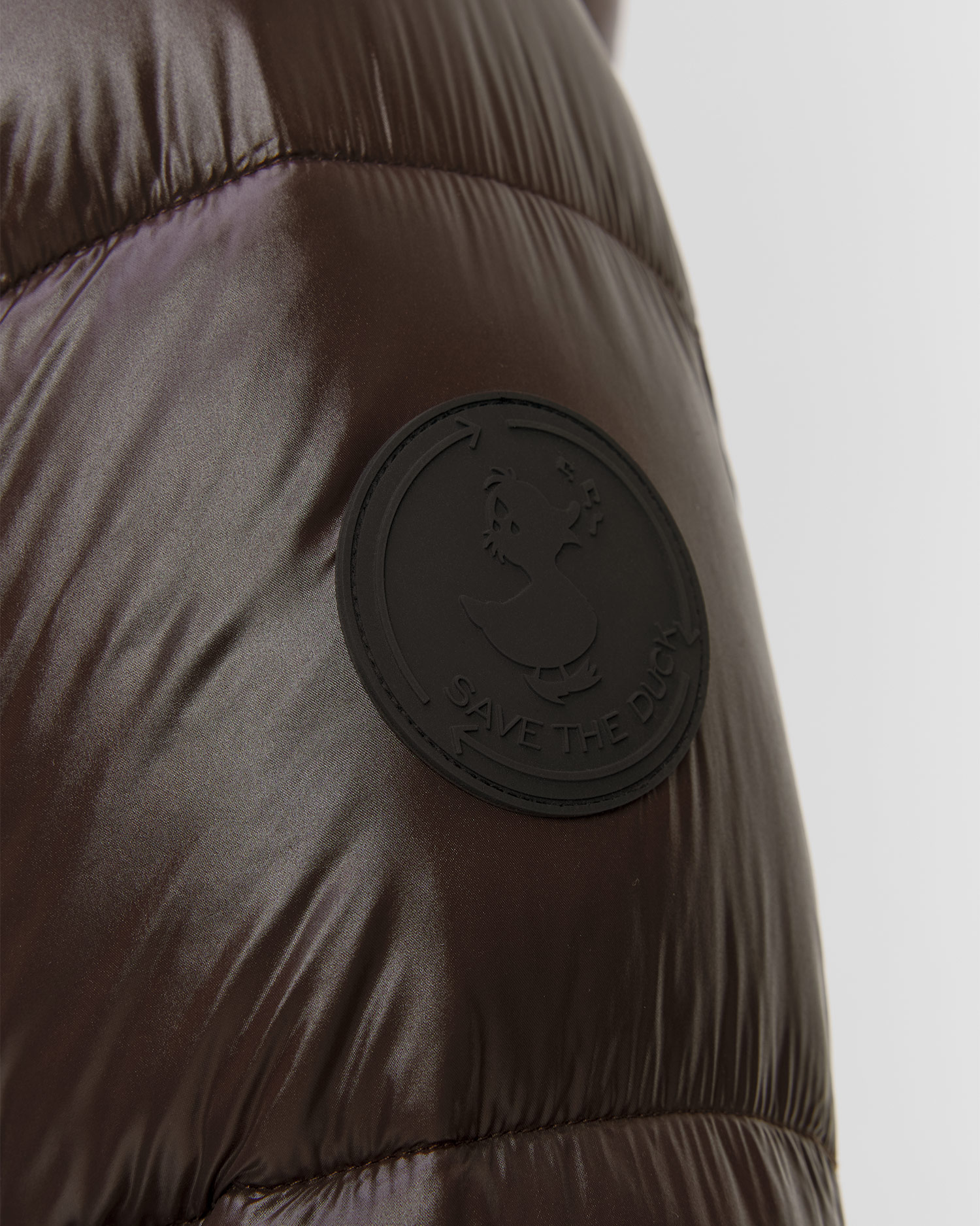 Brązowy płaszcz damski Save the Duck Isabel