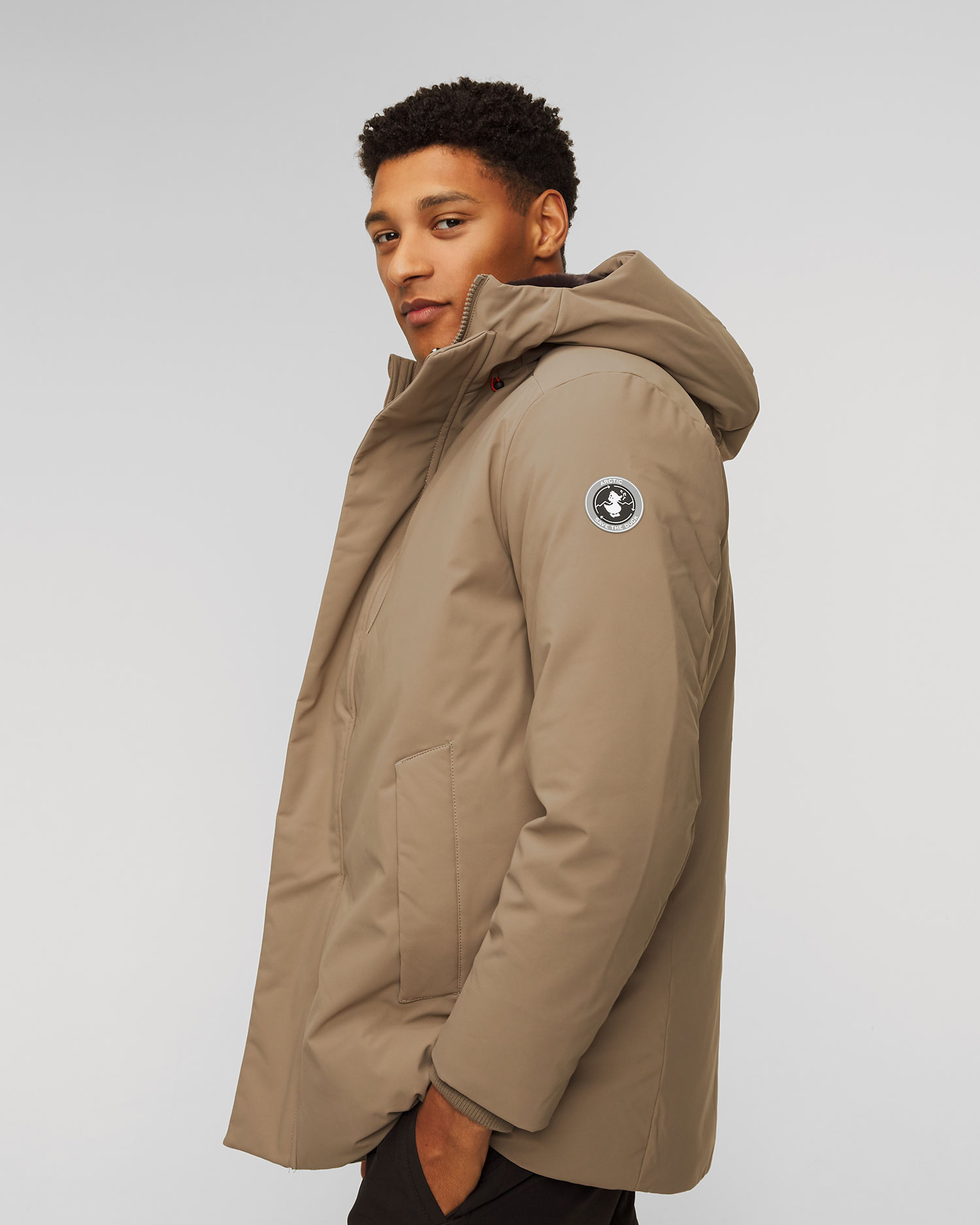 Hnedá pánska parka Save the Duck Antoine