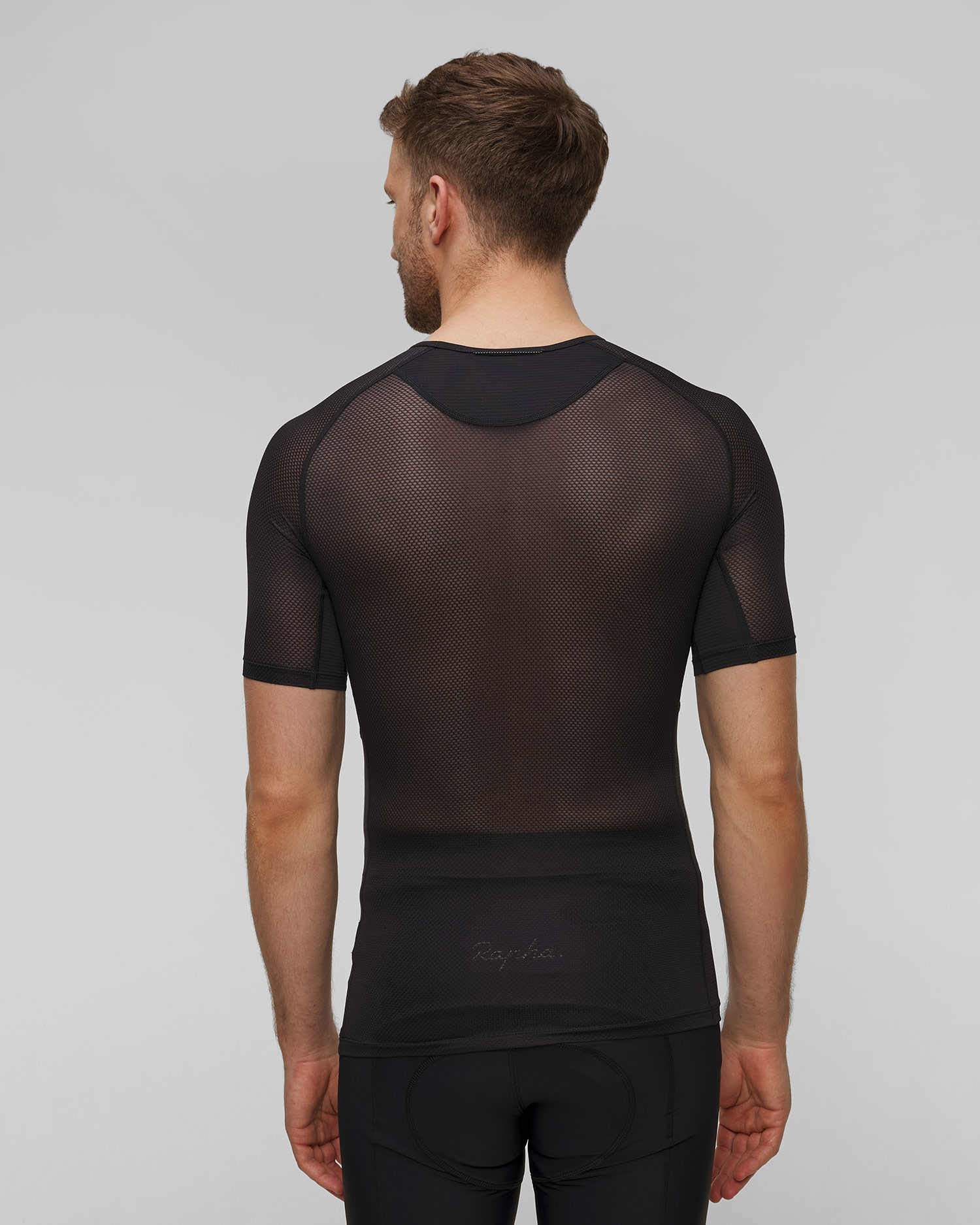 Men’s thermo-active cycling T-shirt Rapha Base Layer SS black
