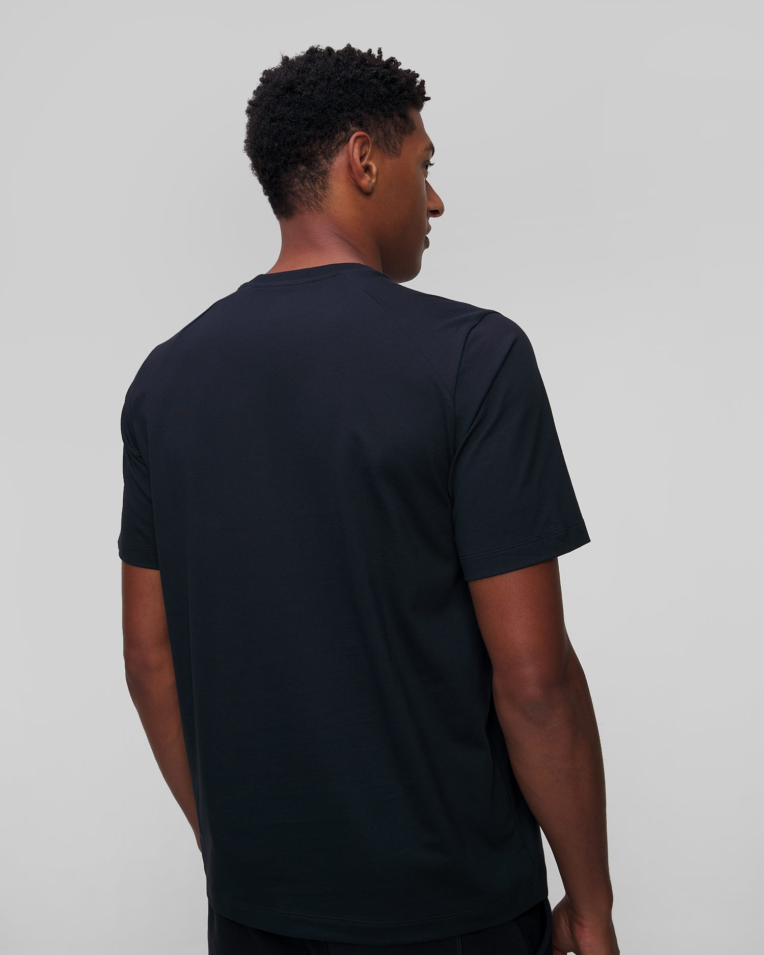 Pánske bavlnené tričko Rapha čierne