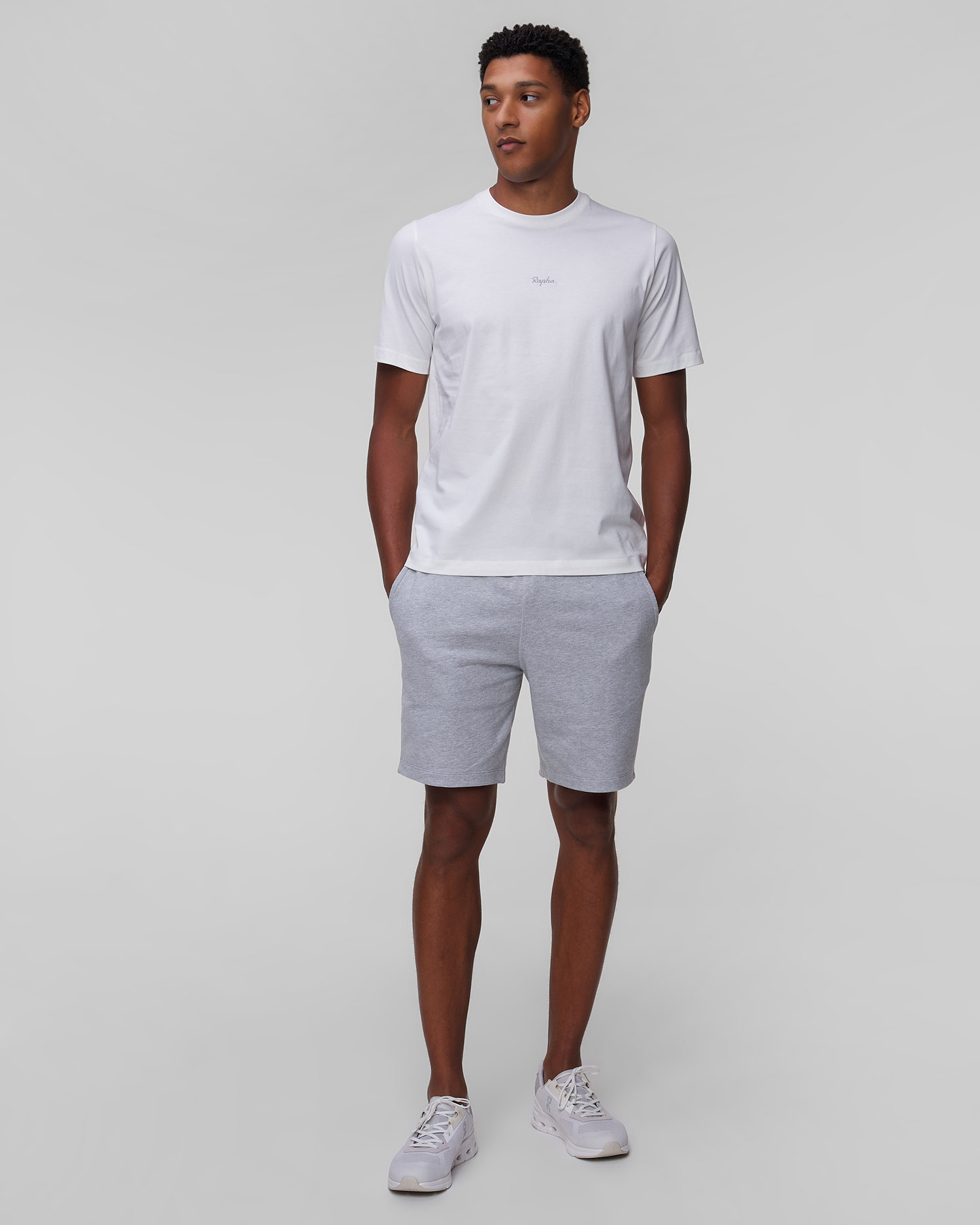 Pánske bavlnené tričko Rapha biele