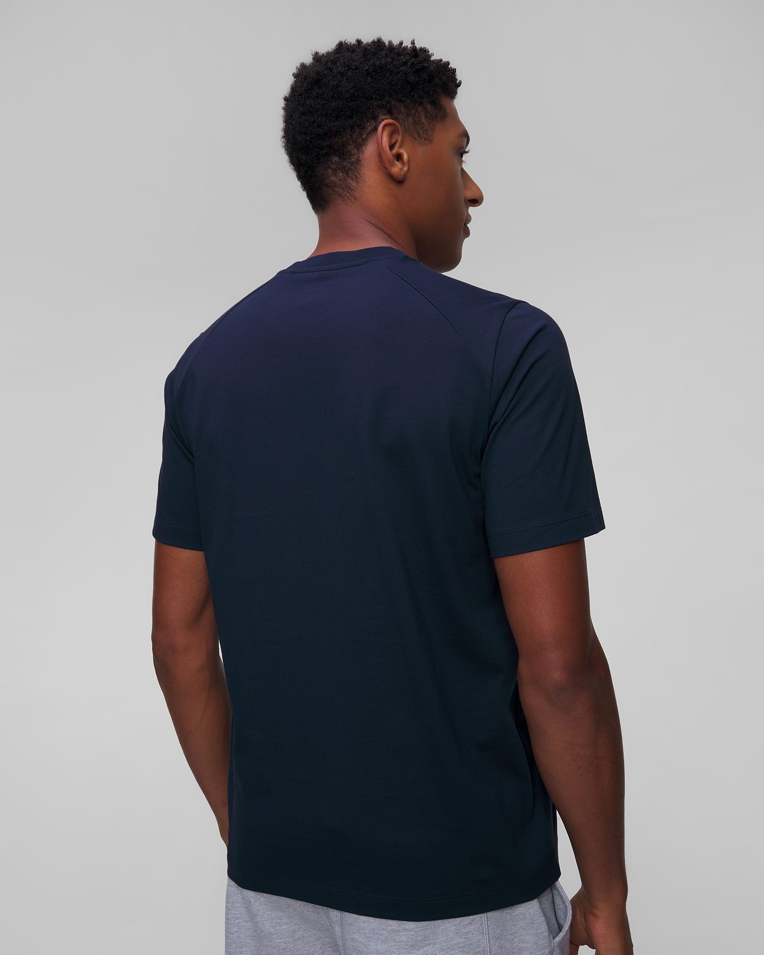 Men's cotton T-shirt Rapha navy blue