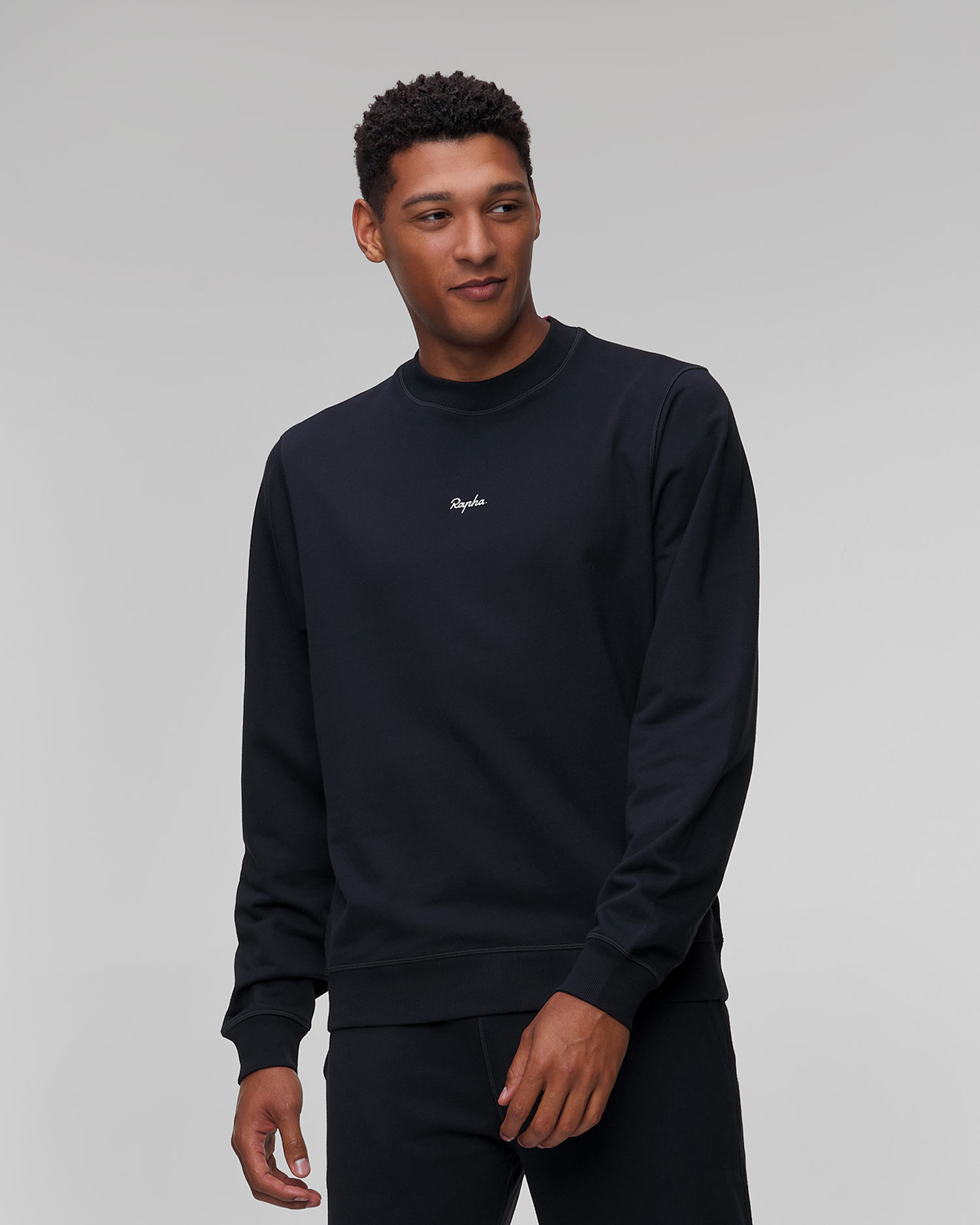 Sweat-shirt noir pour hommes Rapha