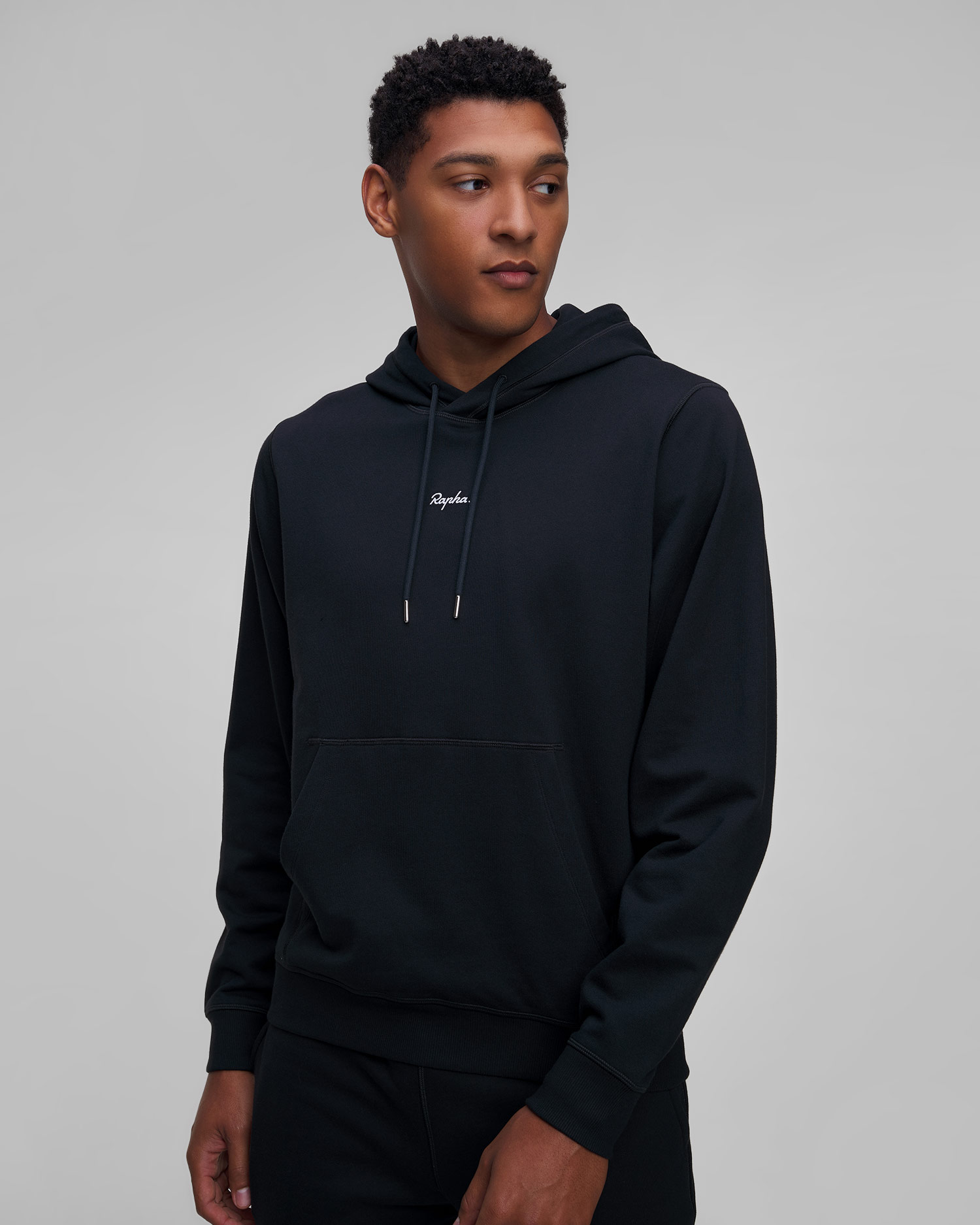 Sweat-shirt à capuche noir pour hommes Rapha 