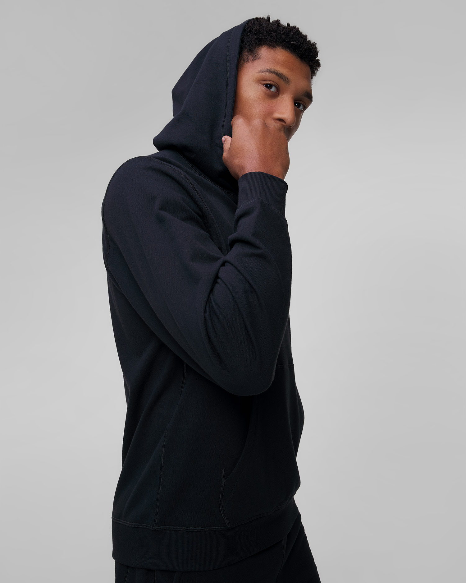 Sweat-shirt à capuche noir pour hommes Rapha 