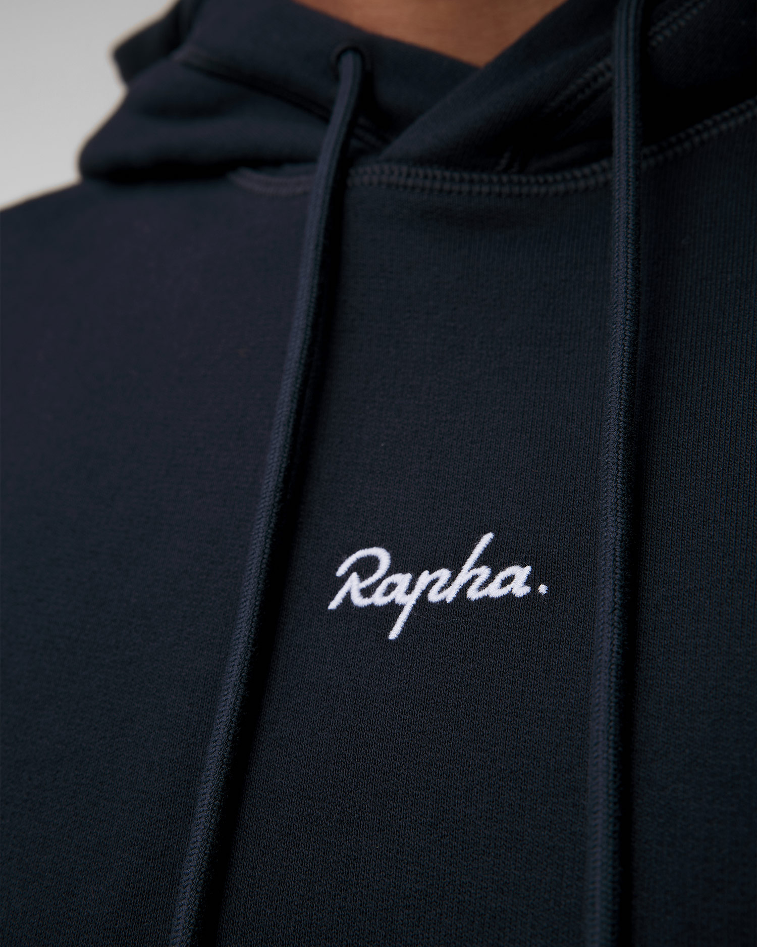 Pánska čierna mikina s kapucňou Rapha