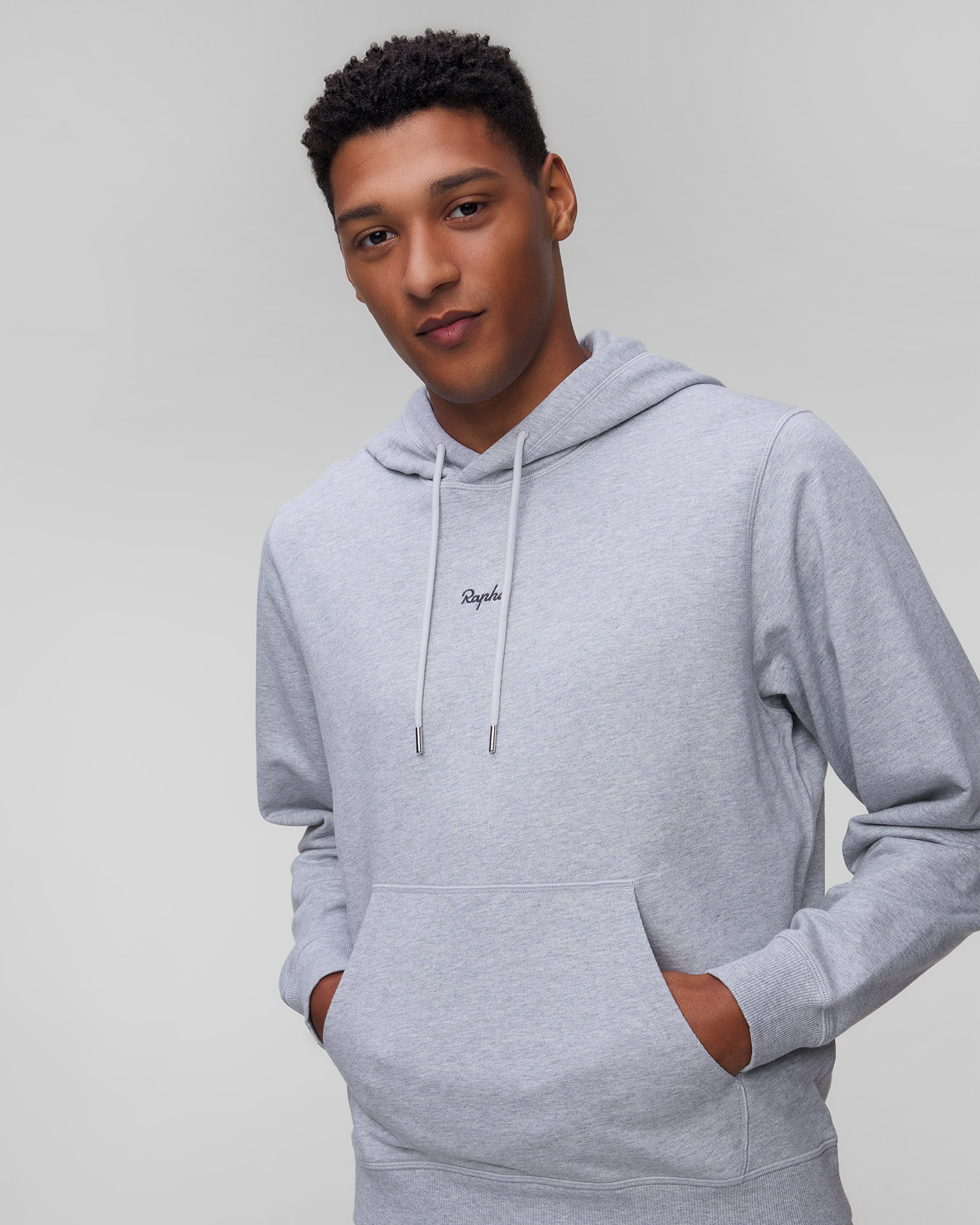 Sweat-shirt à capuche gris pour hommes Rapha 