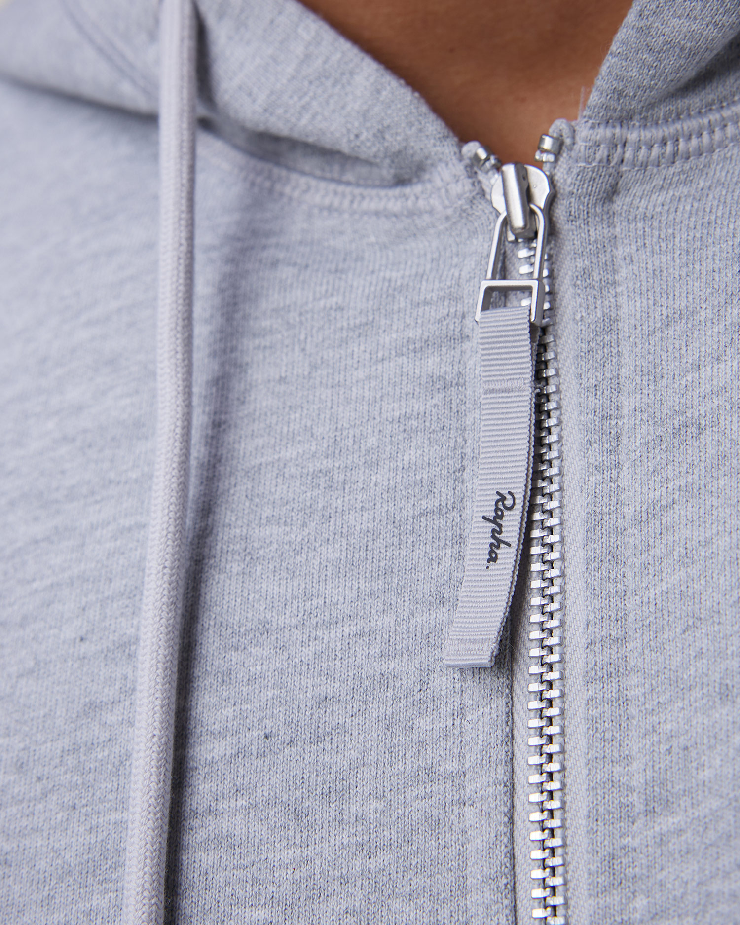 Pánska sivá mikina na zips Rapha