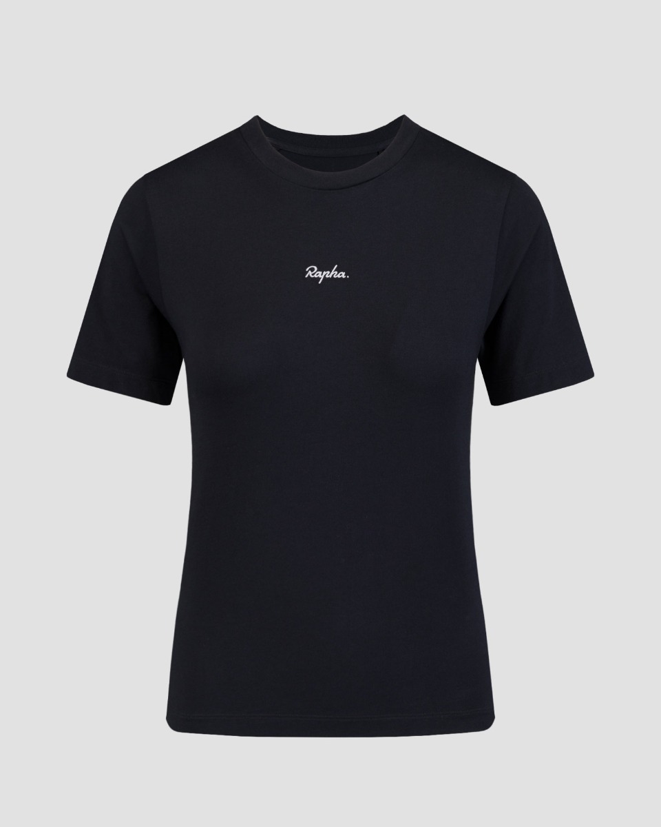 Tricu negru din bumbac pentru femei Rapha