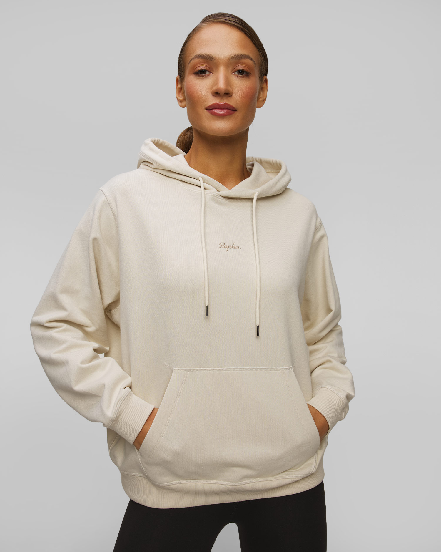 Women's white cotton hoodie Rapha