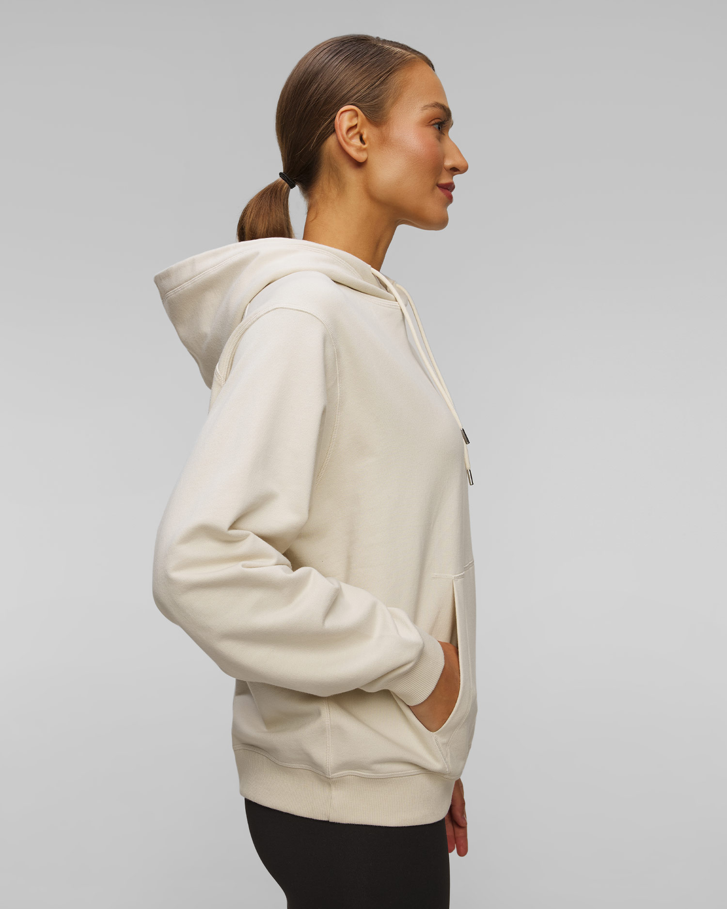 Women's white cotton hoodie Rapha