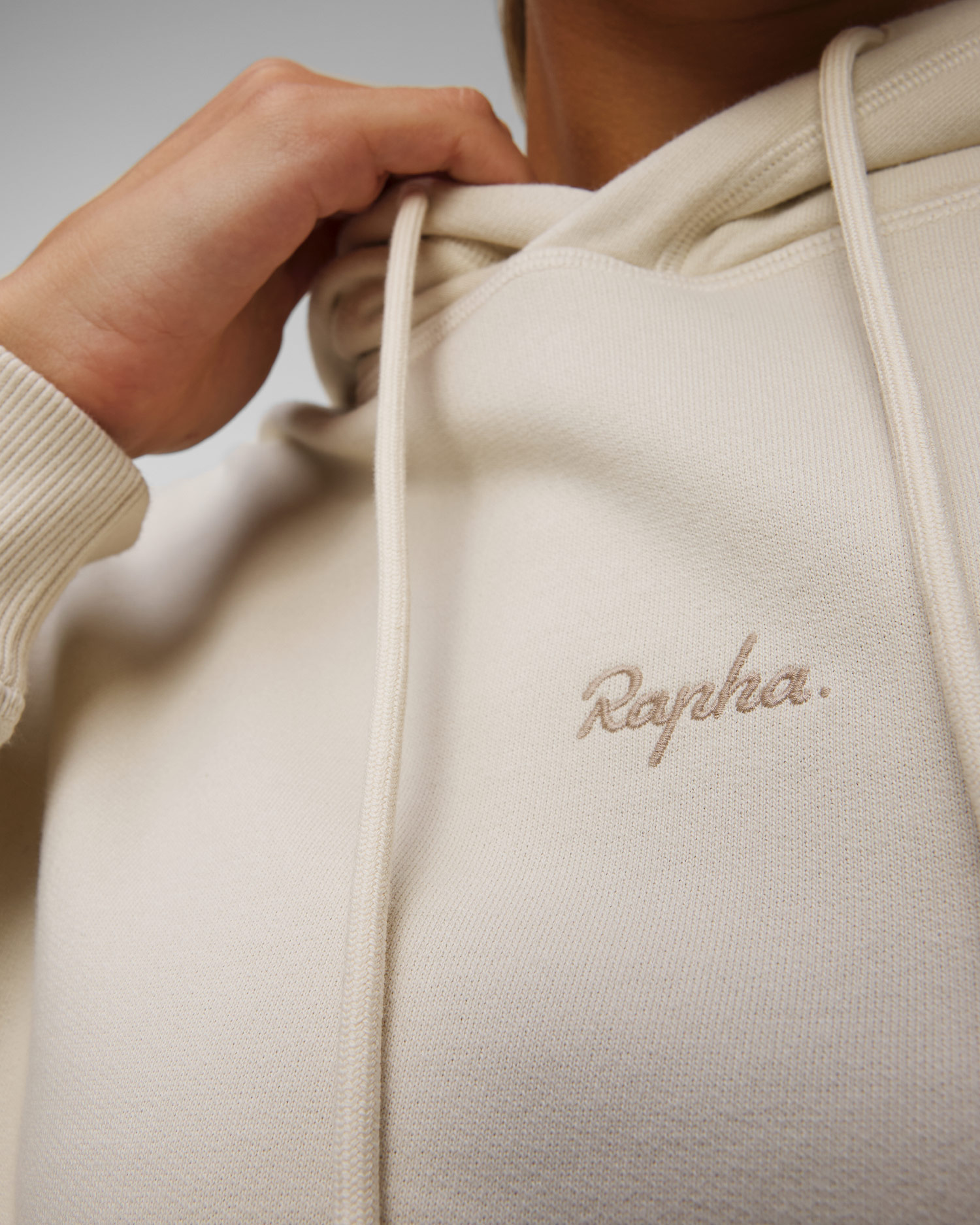 Women's white cotton hoodie Rapha