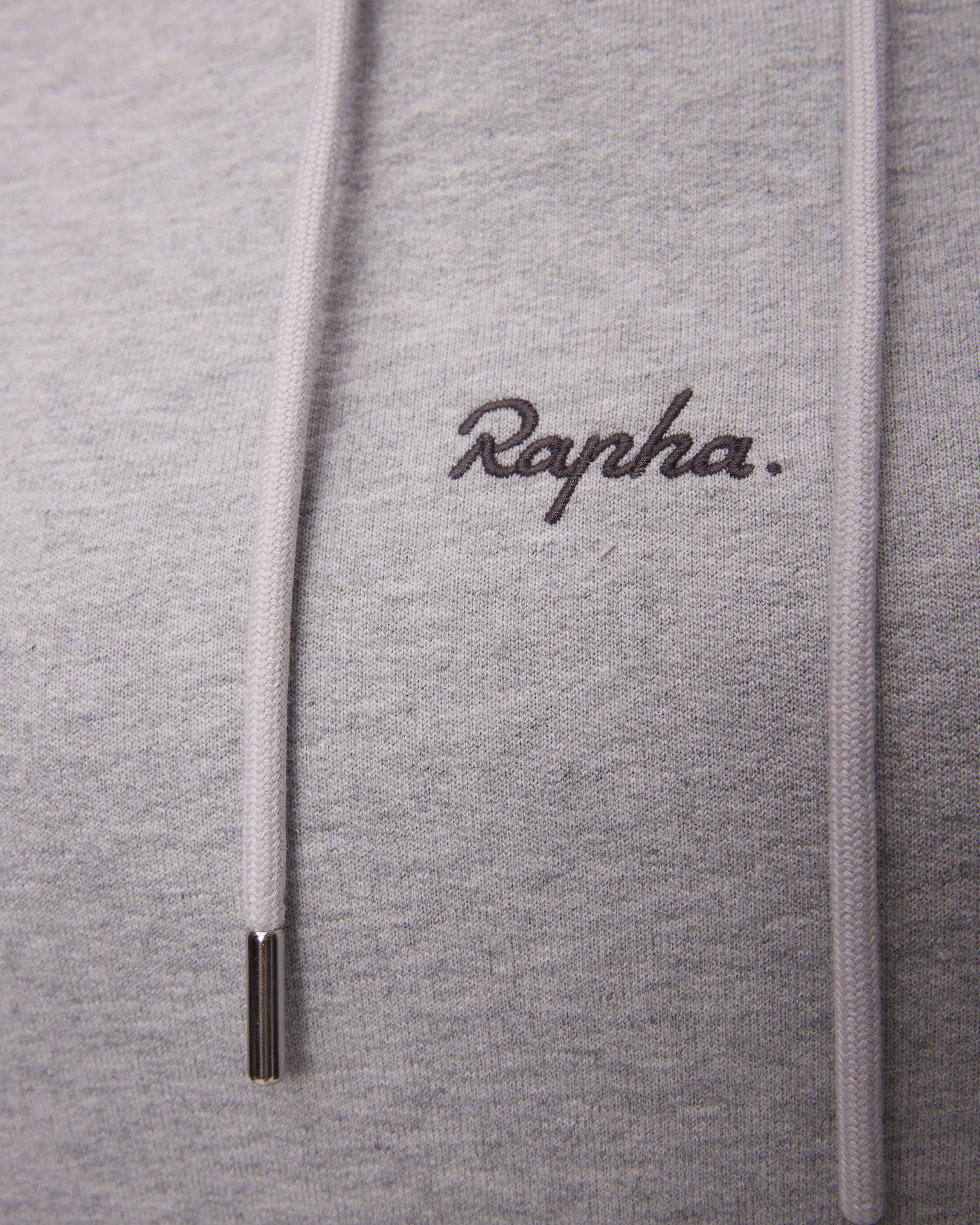 Women's light grey cotton hooded sweatshirt Rapha