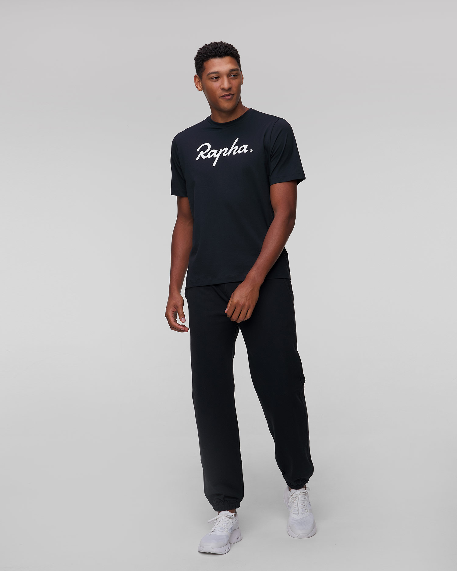 Pánske tričko s logom Rapha čierne