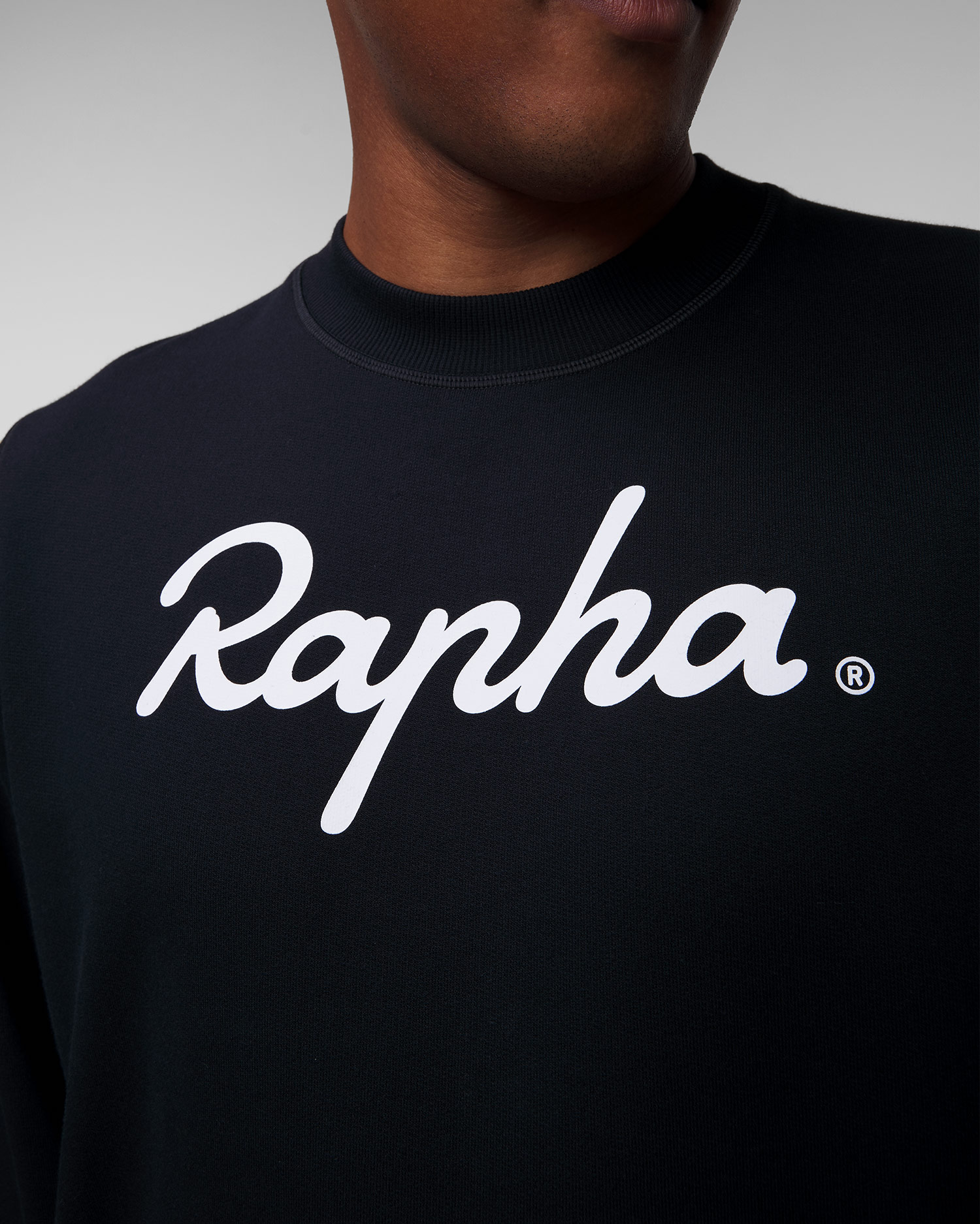 Pánska mikina s logom Rapha čierna