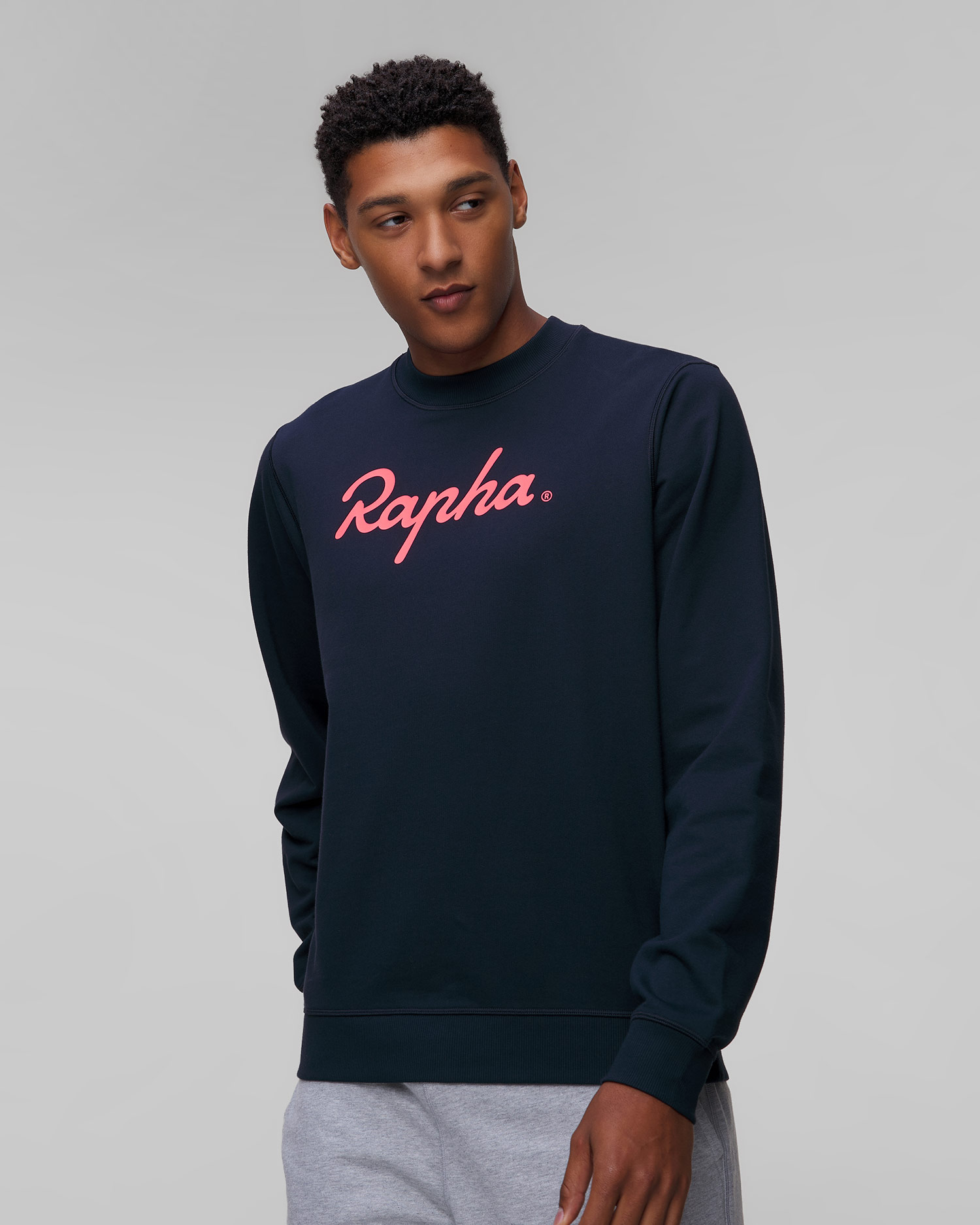 Sweat-shirt bleu marine pour hommes avec le logo Rapha 