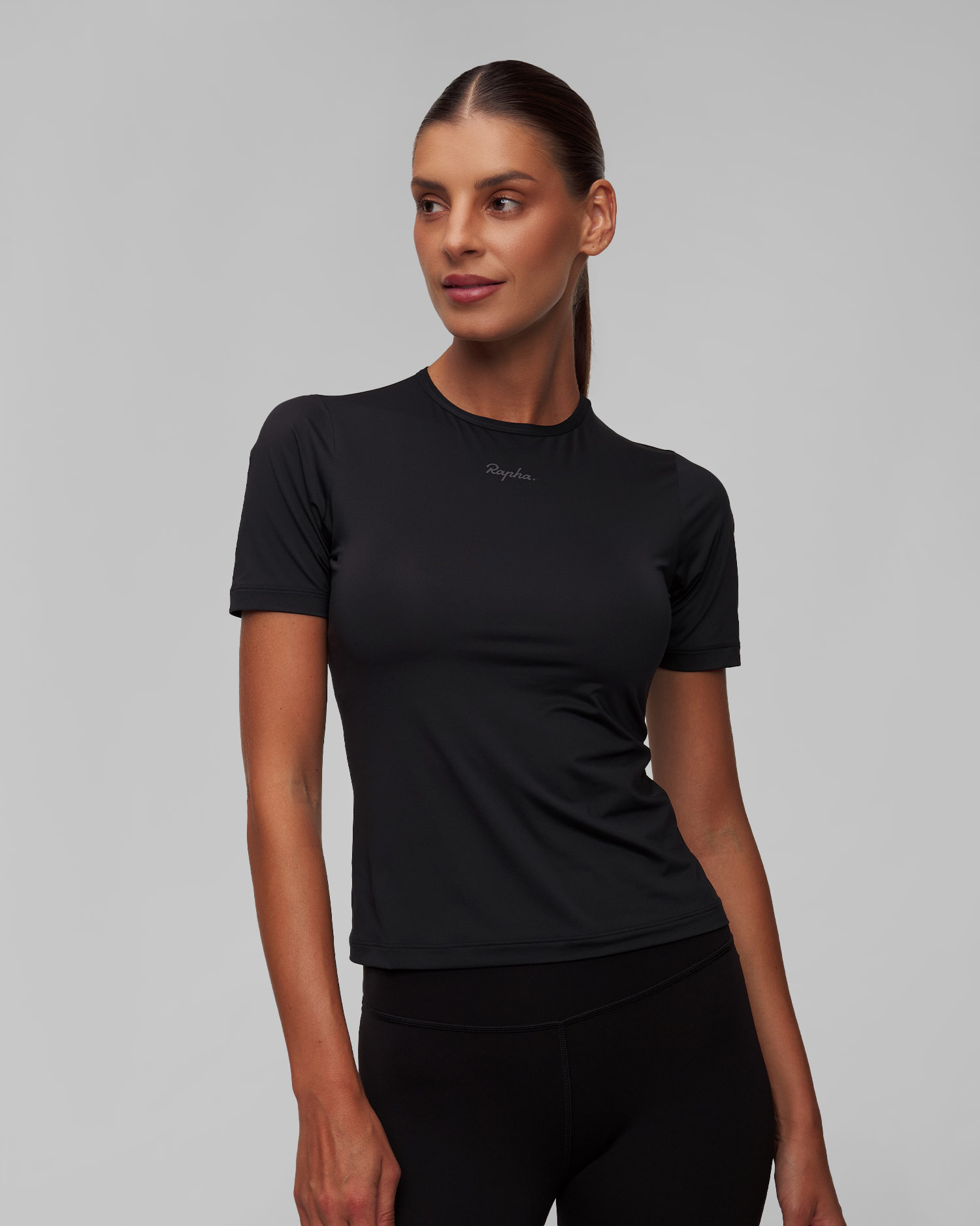 Rapha Active Damen-T-Shirt in Schwarz
