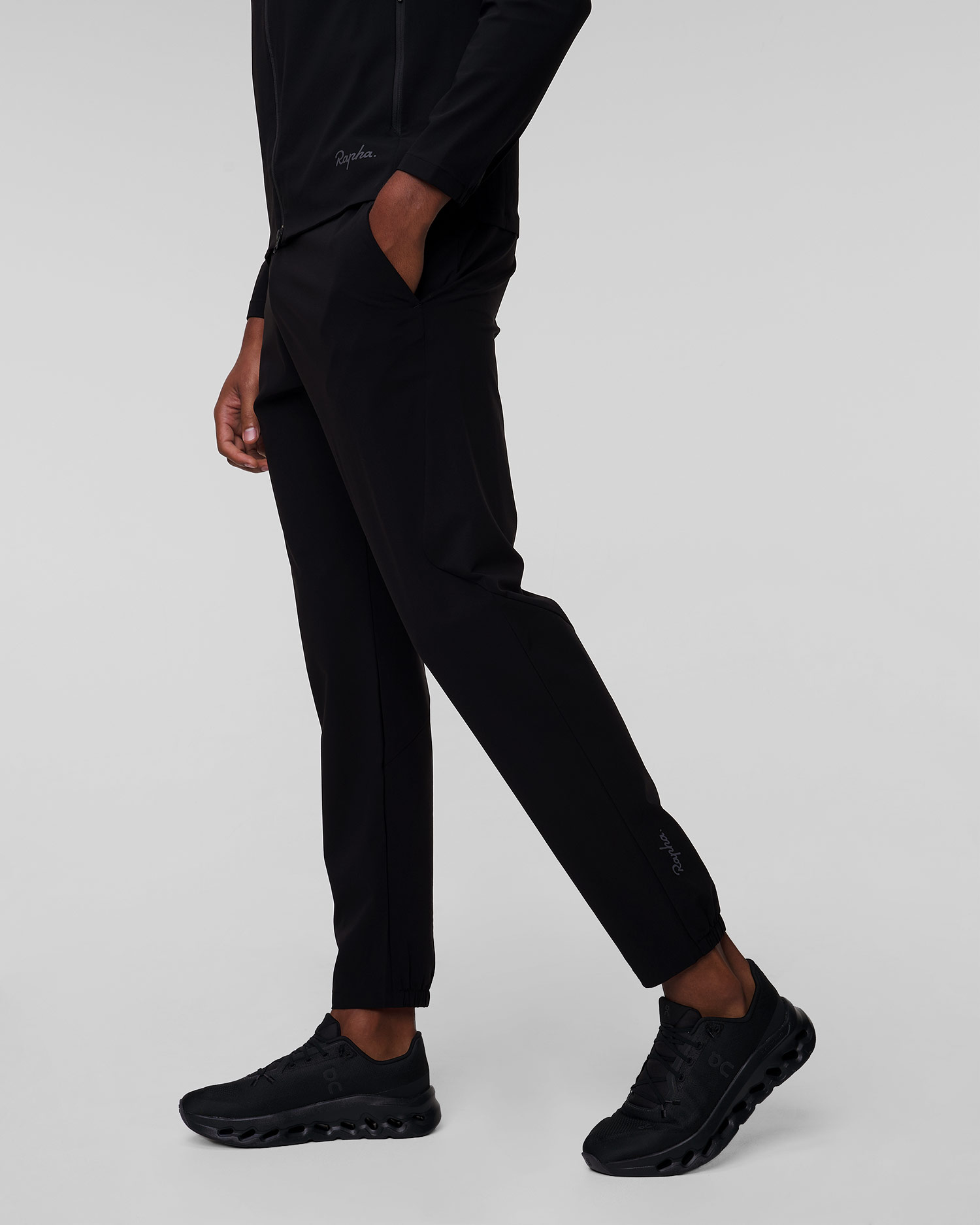 Czarne joggery męskie Rapha Active