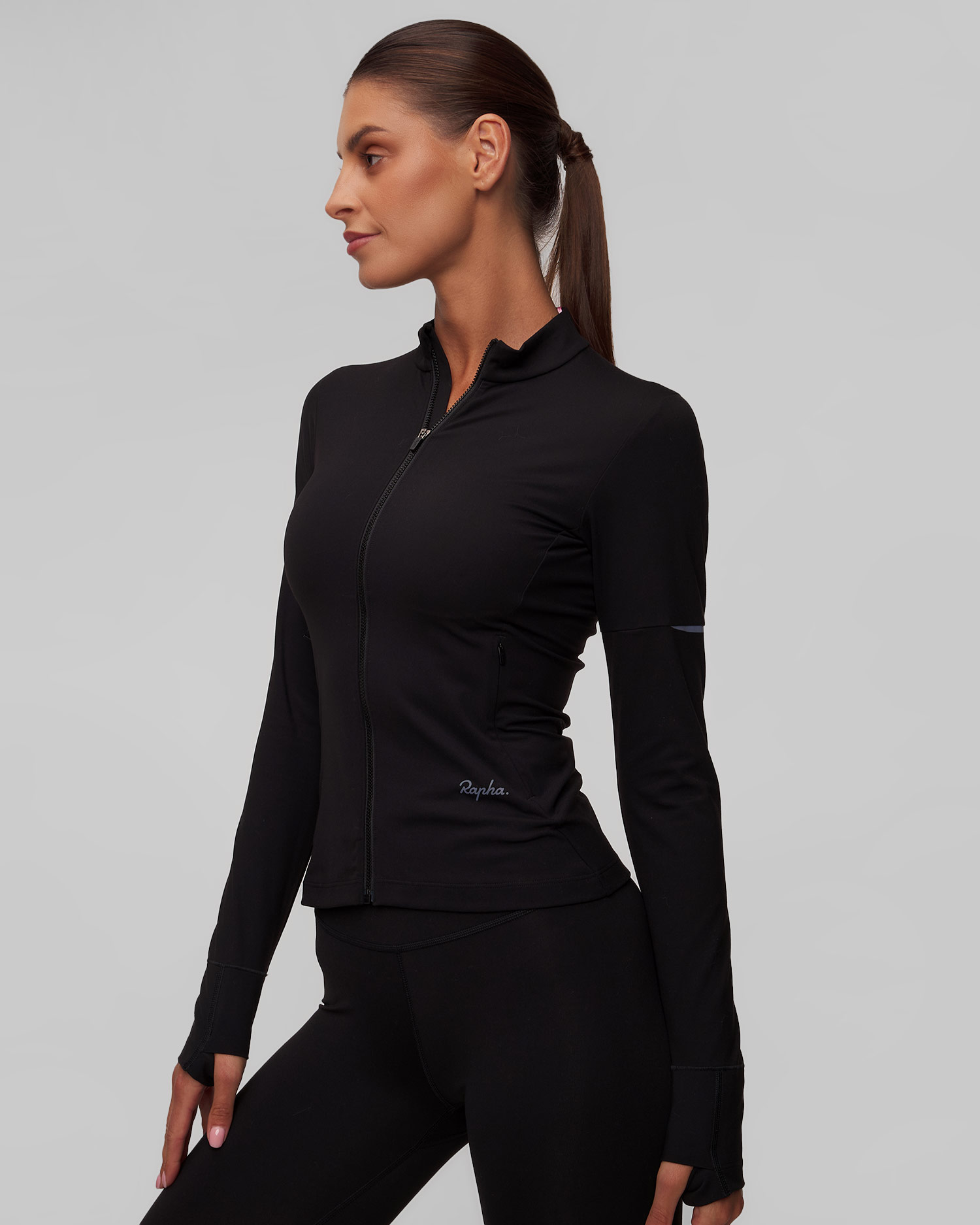 Jachetă sport neagră pentru femei Rapha Active