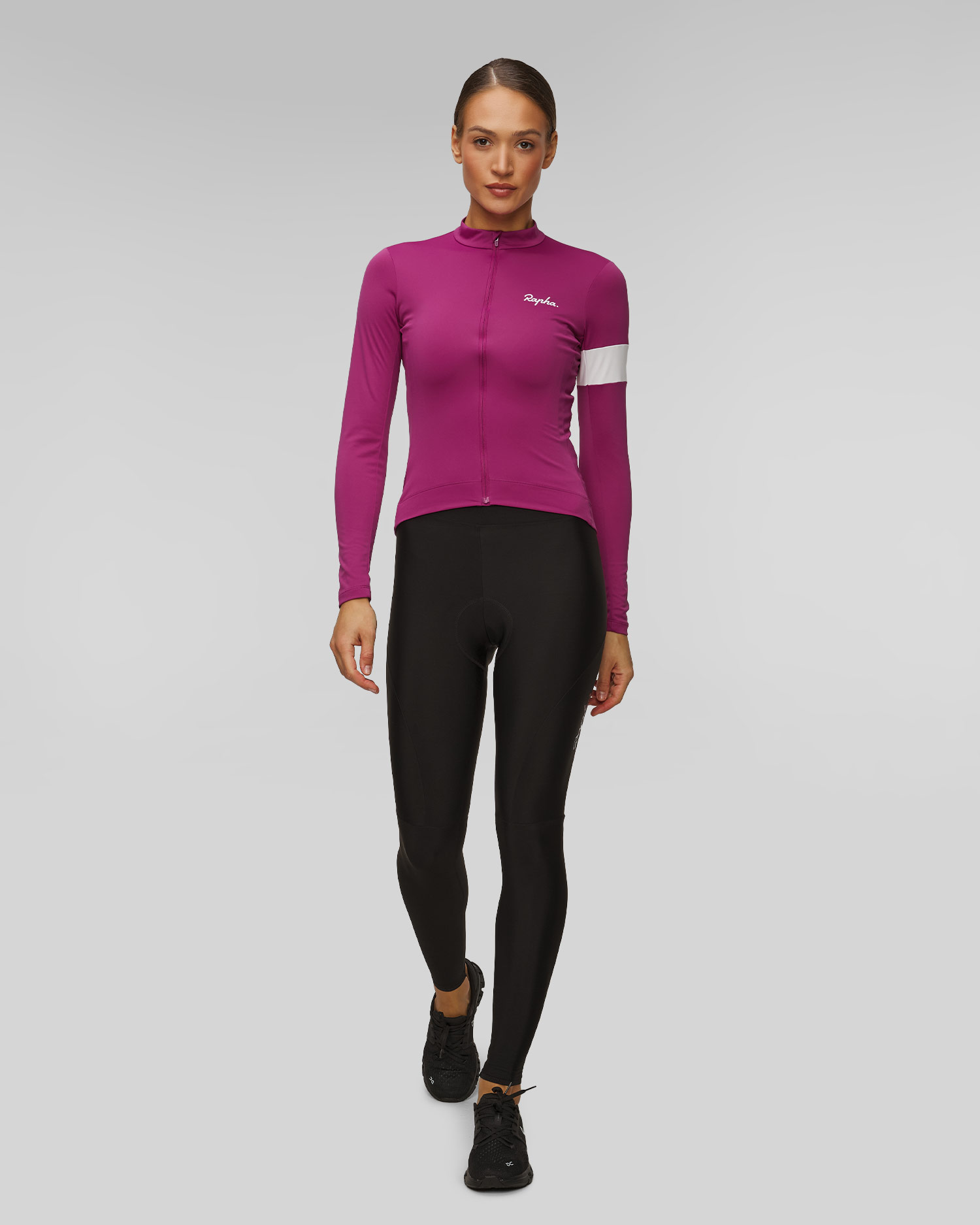 Longsleeve de cyclisme rose pour femmes Rapha Core 