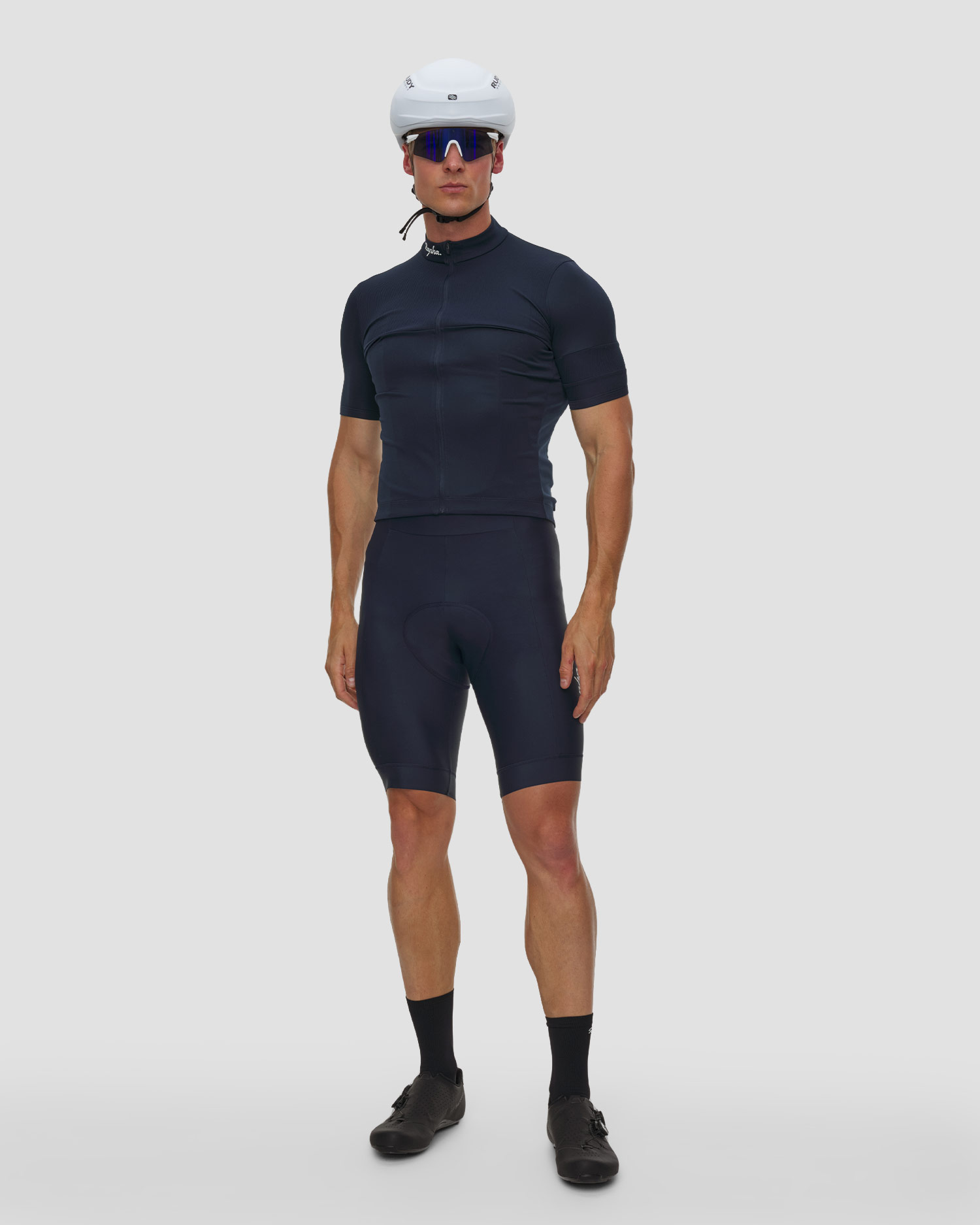 Maglia da ciclismo uomo Rapha Brevet Element Jersey blu scuro