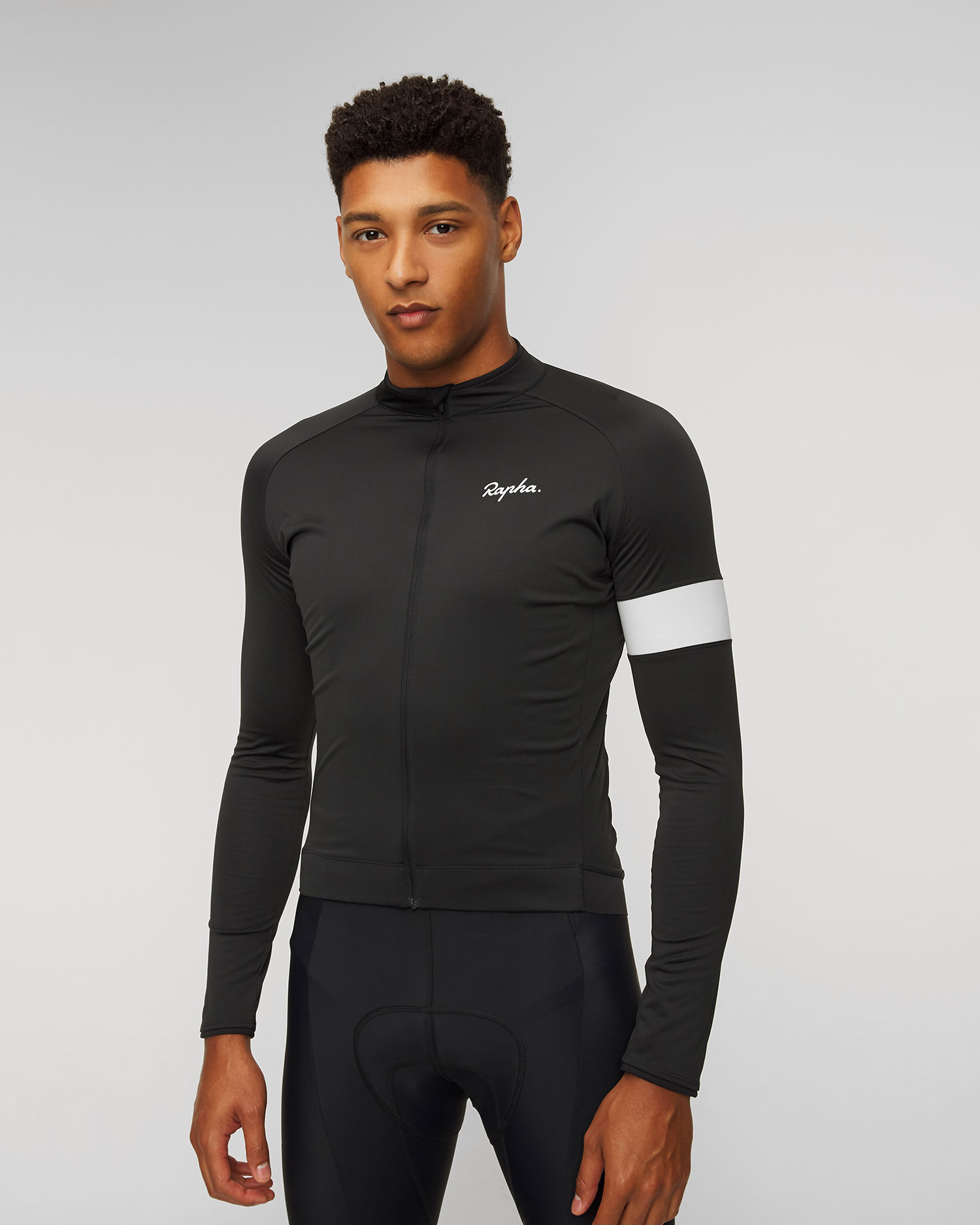 Pánsky cyklistický dres s dlhým rukávom Rapha Core