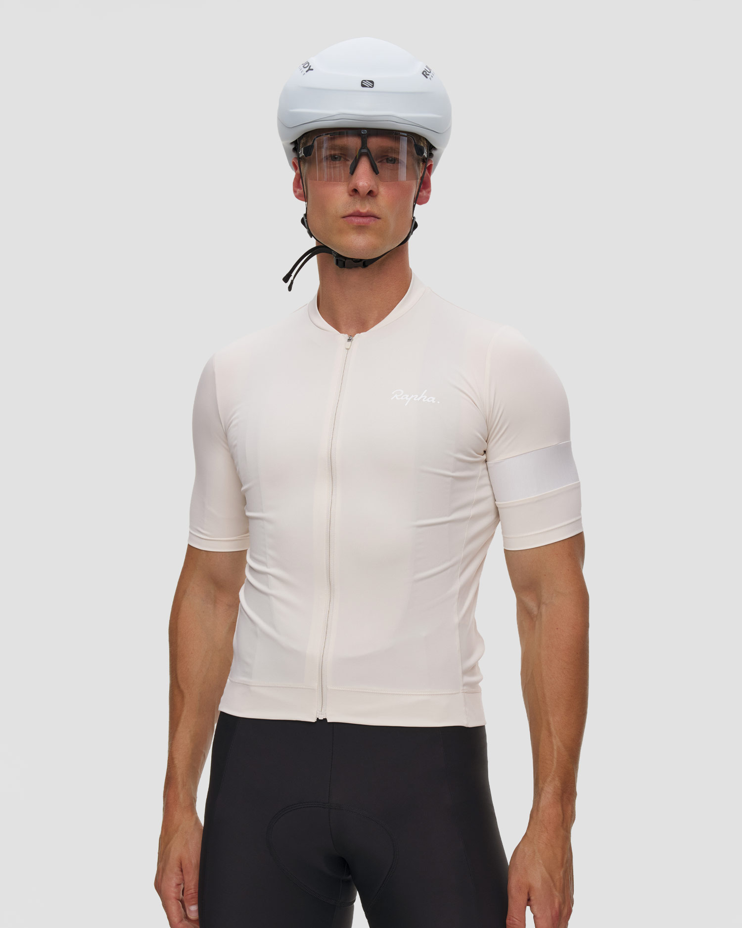 Maglietta da ciclismo da uomo Rapha Core Jersey bianca, Colore/Disegno: Biały