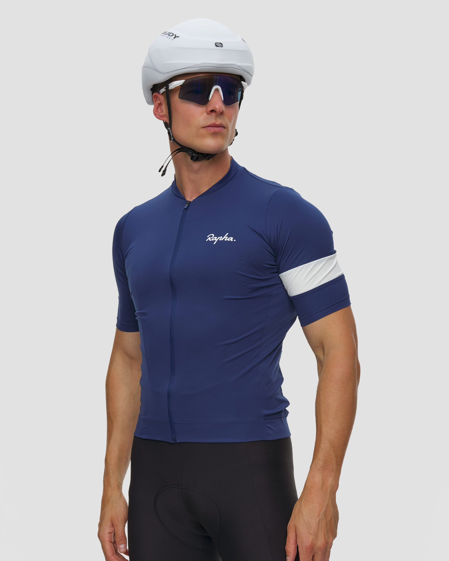 Maglietta da ciclismo da uomo Rapha Core Jersey blu scuro, Colore/Disegno: Granatowy