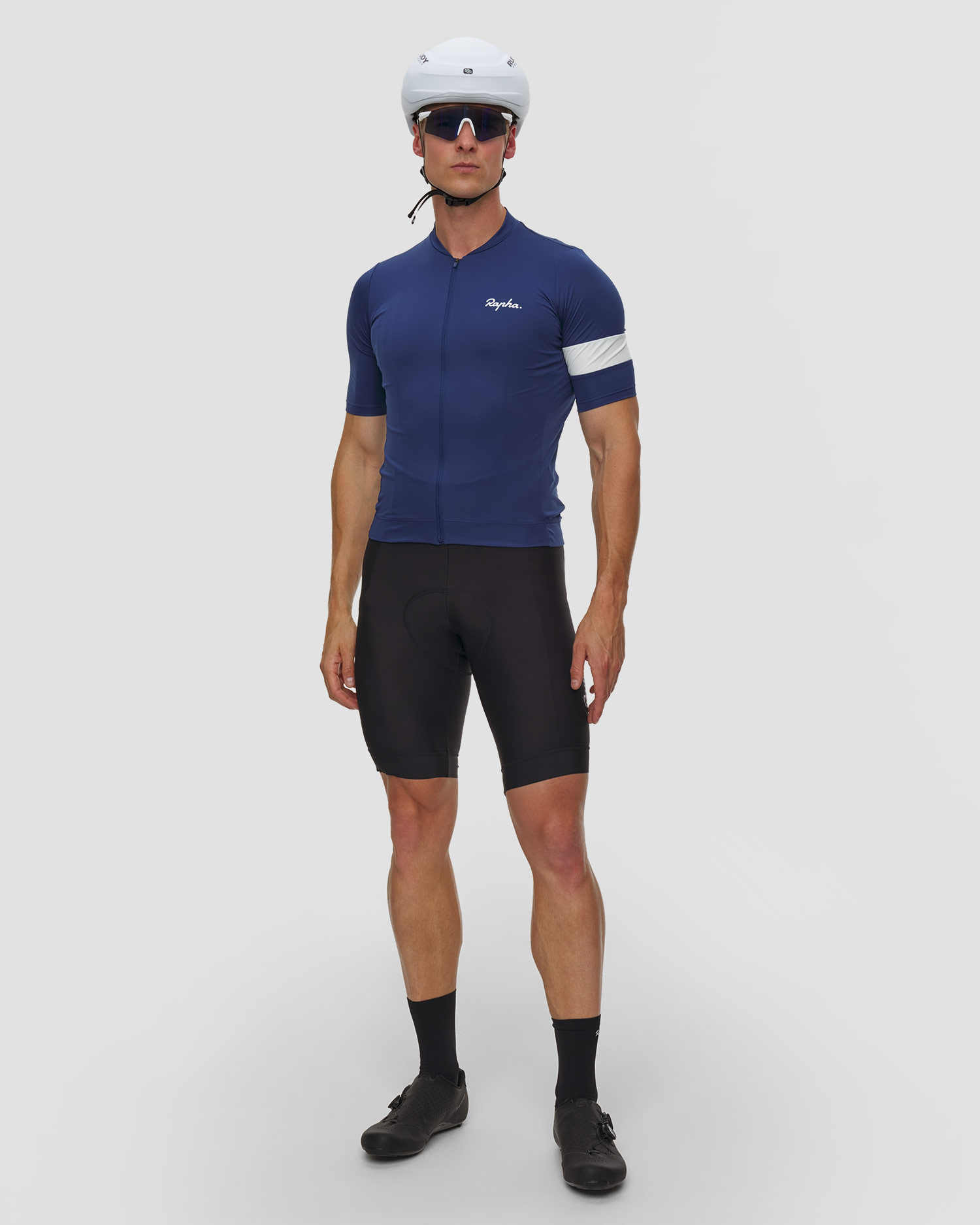 Maglietta da ciclismo da uomo Rapha Core Jersey blu scuro