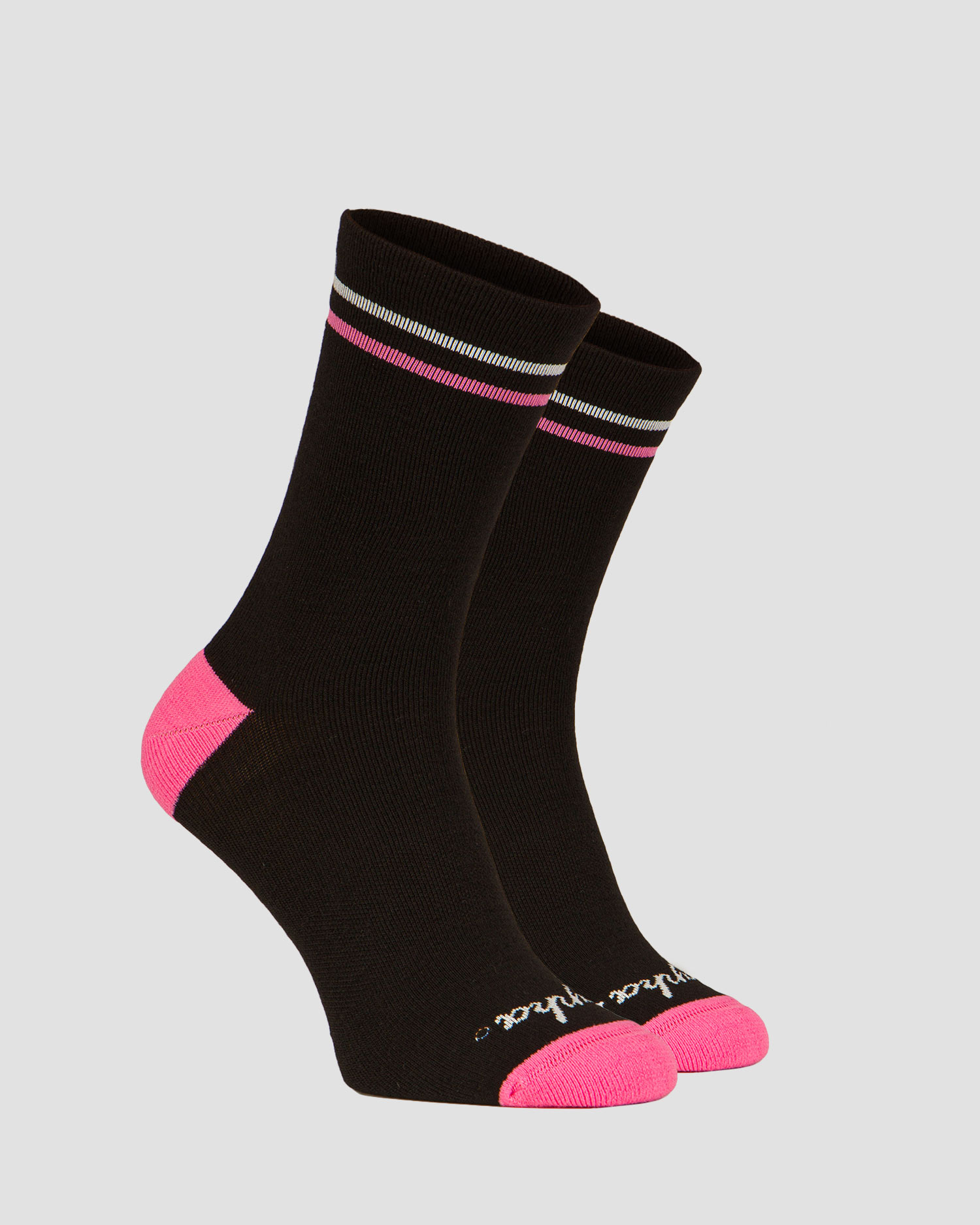 Chaussettes cyclistes en laine noire Rapha Merino