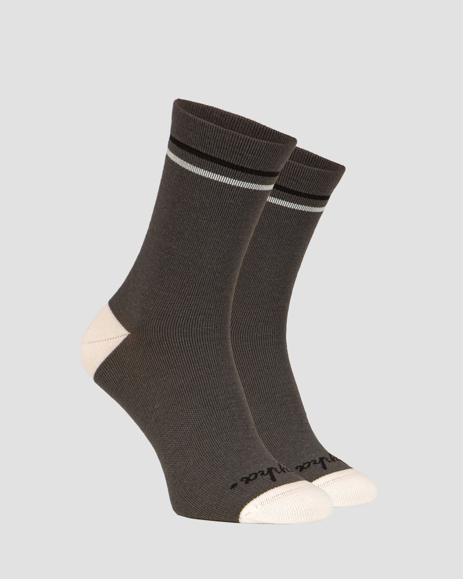 Chaussettes cyclistes en laine grise Rapha Merino