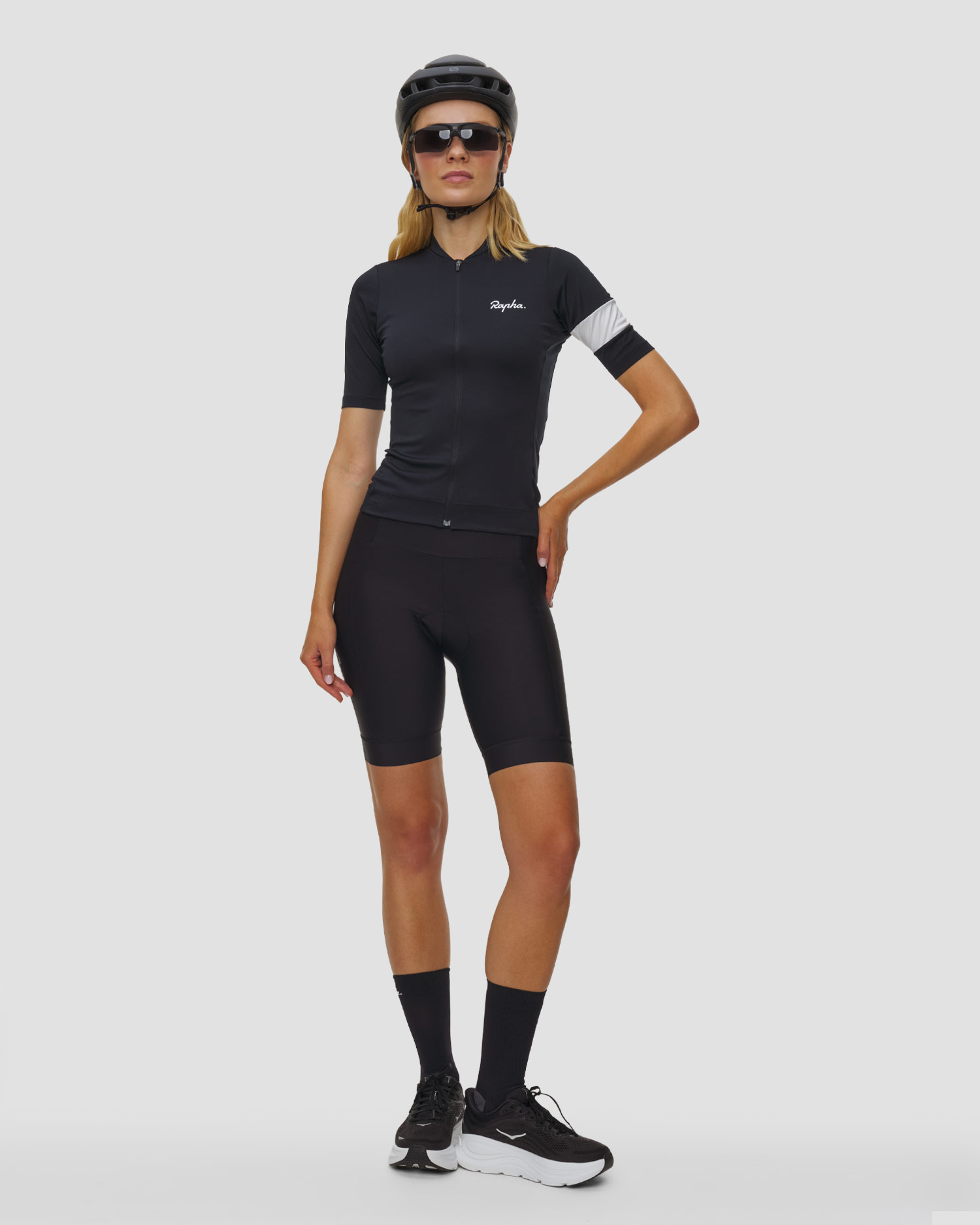 Dámske cyklistické tričko Rapha Wo Core Jersey čierne