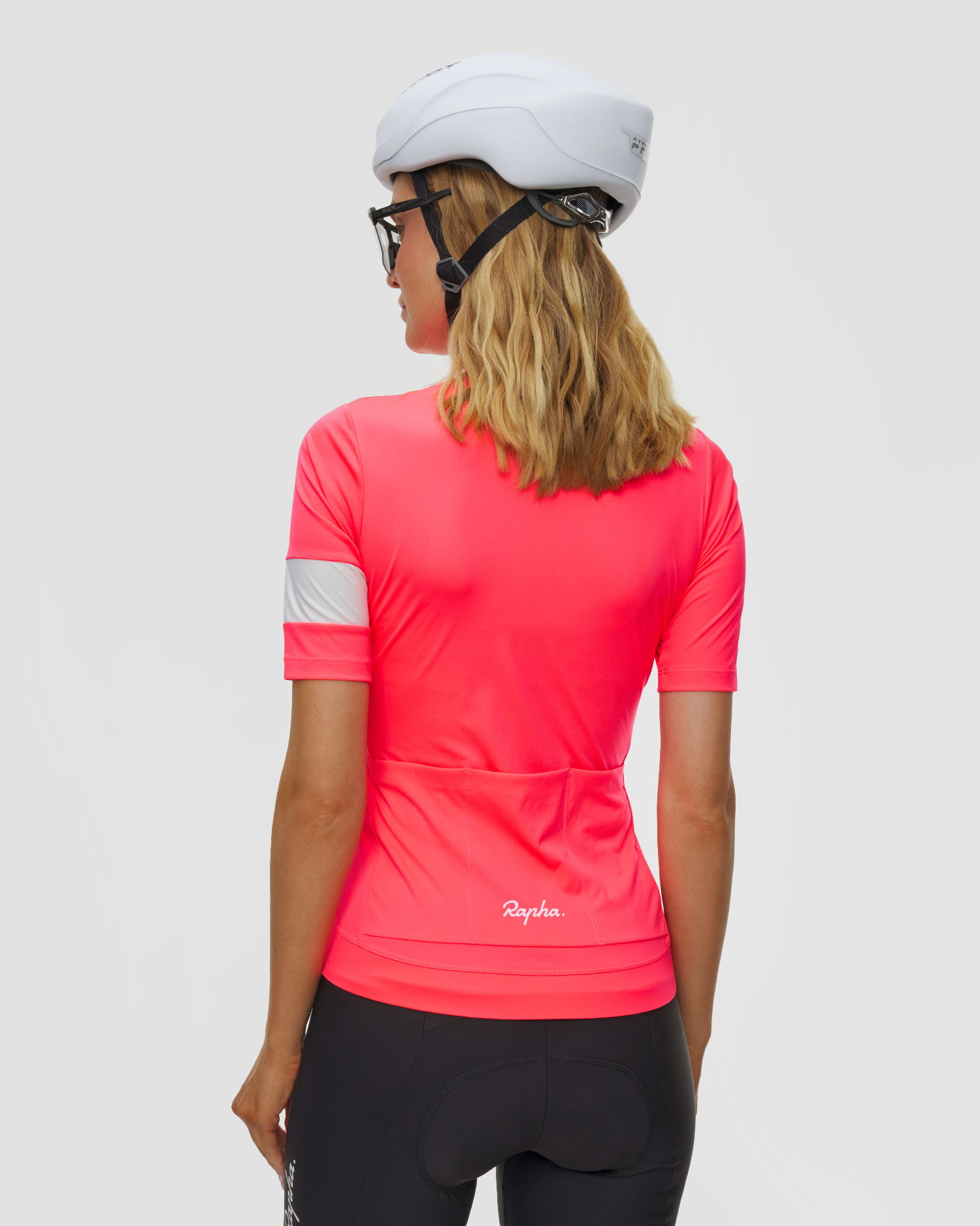 Dámska cyklistická tričko Rapha Wo Core Jersey koralová