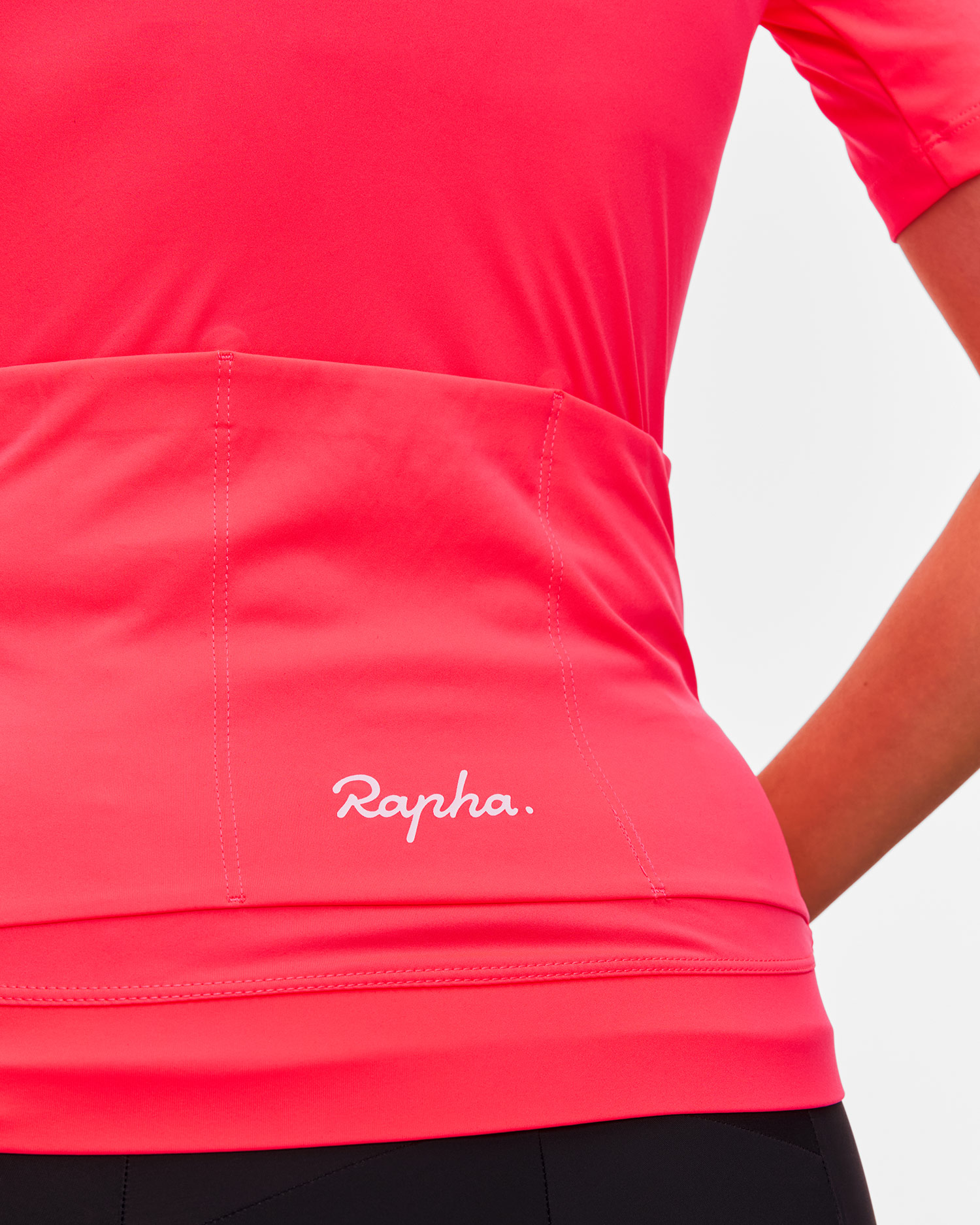 Dámska cyklistická tričko Rapha Wo Core Jersey koralová