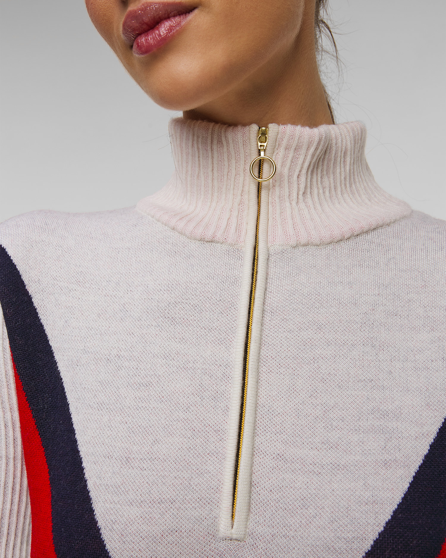 Col roulé zippé pour femmes We Norwegians Hafjell