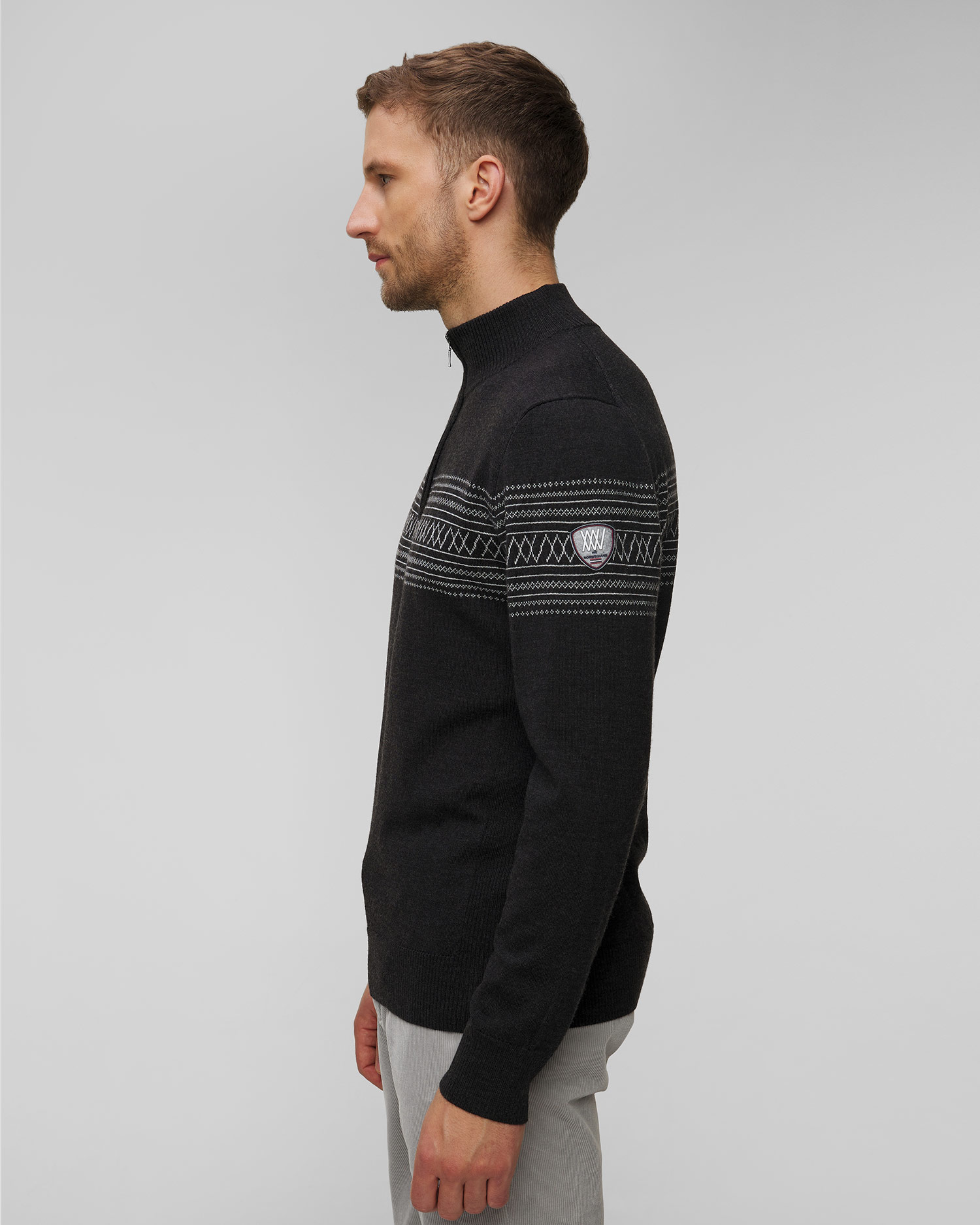 Pull en laine pour hommes We Norwegians Signature