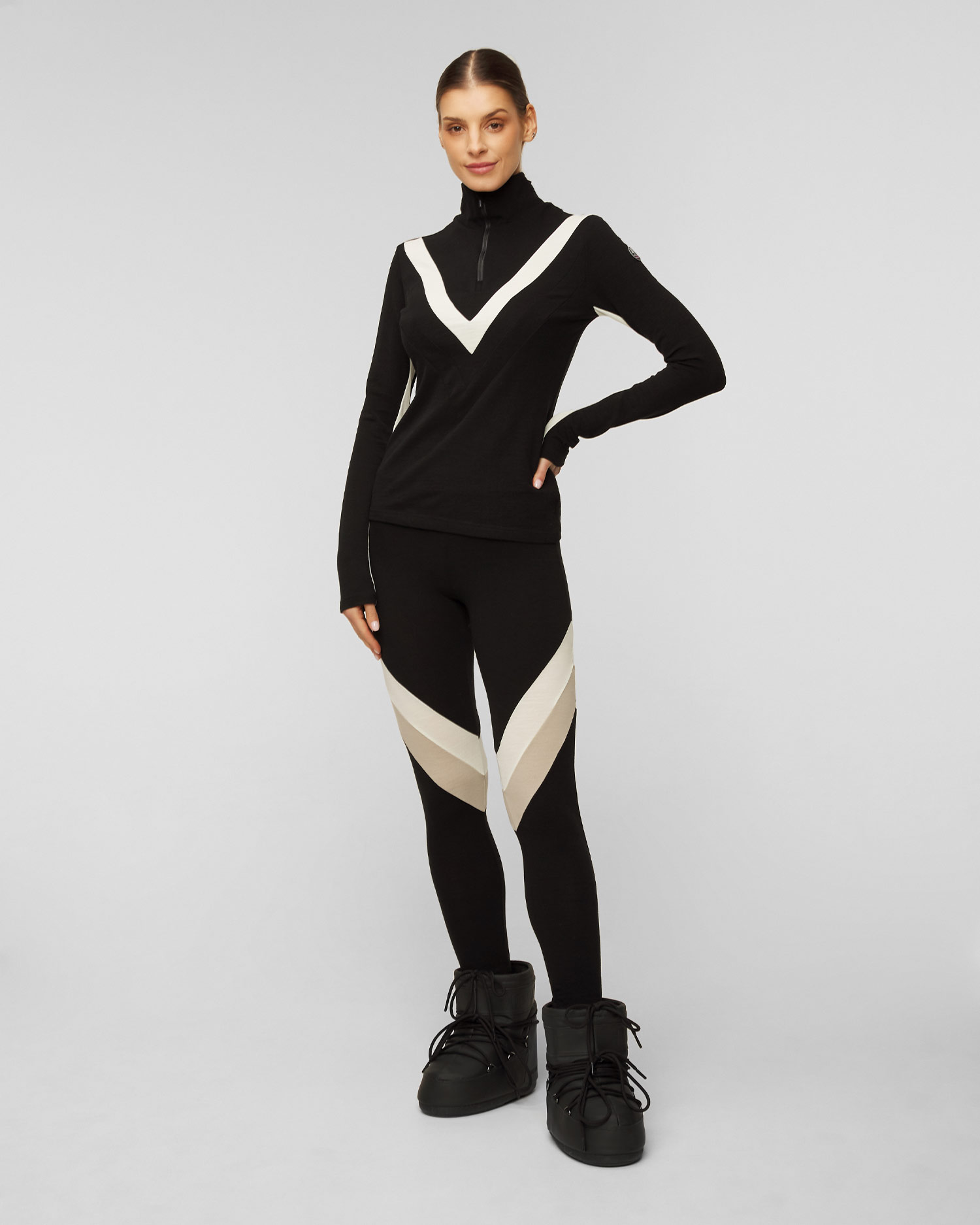 We Norwegians Voss Rollkragenpullover für Damen mit Reißverschluss