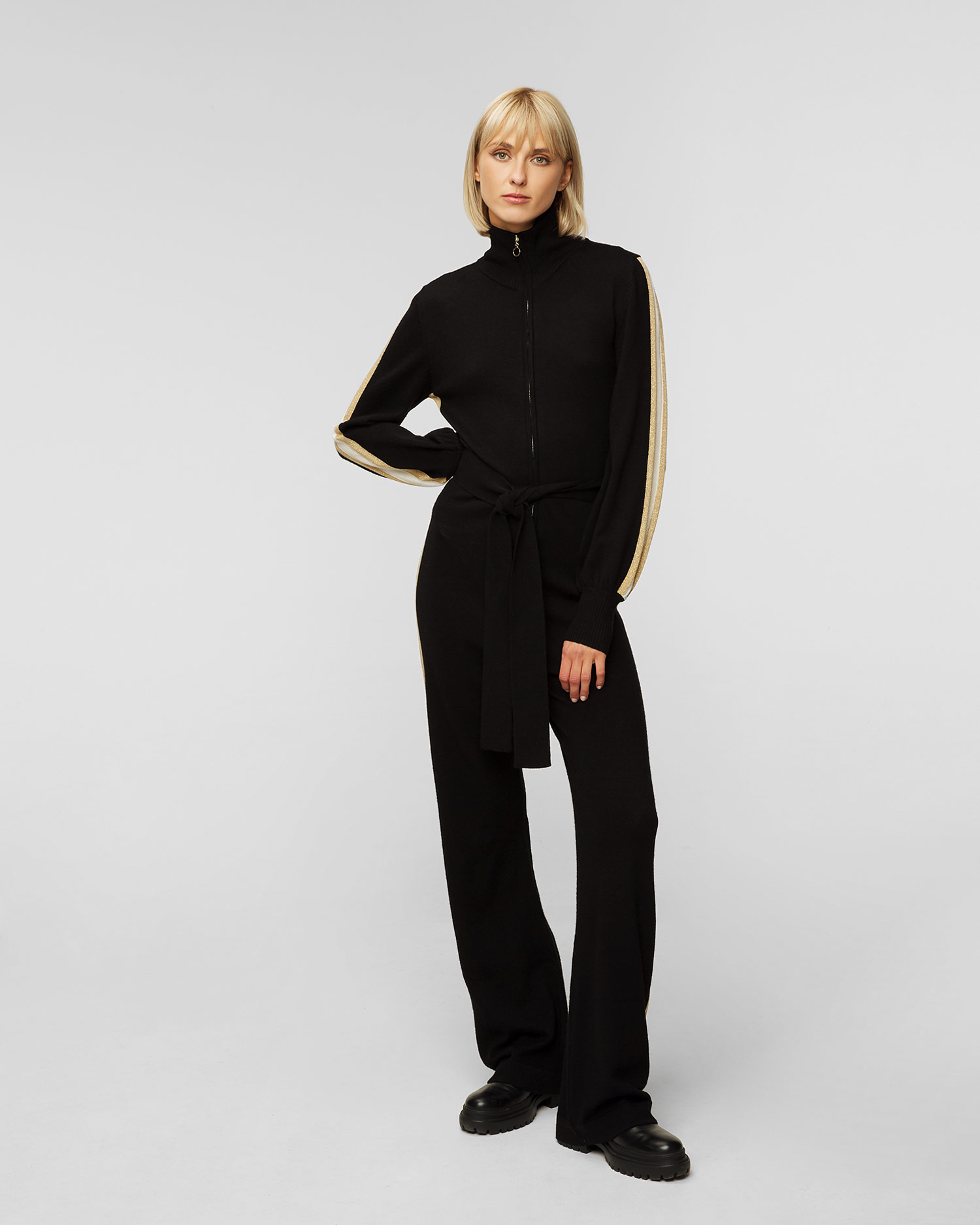 Women's black wool jumpsuit We Norwegians Geilo