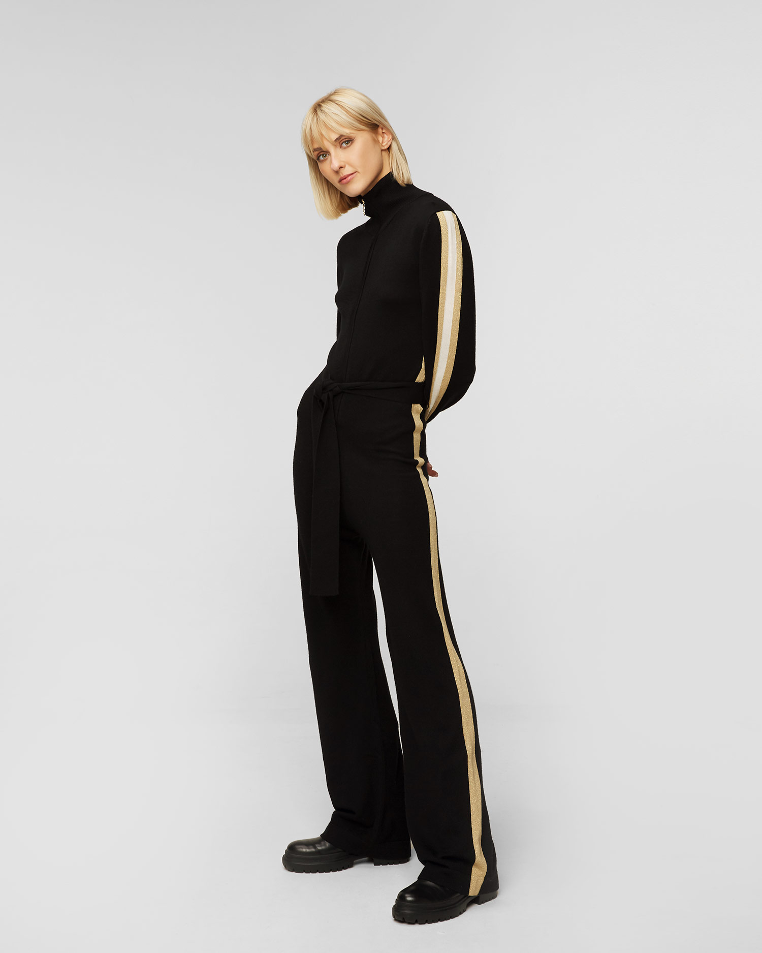 Women's black wool jumpsuit We Norwegians Geilo