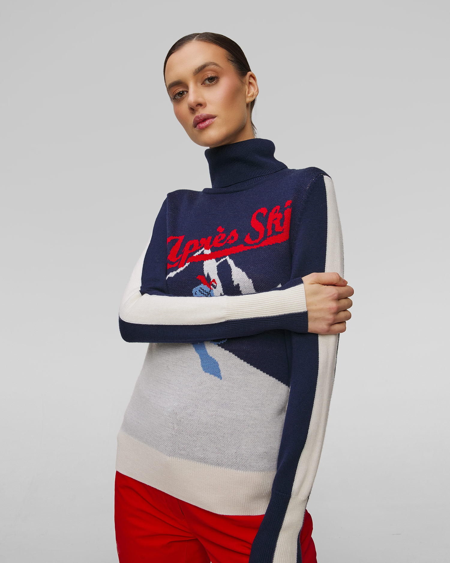 Pull à col roulé en laine pour femmes We Norwegians AfterSki