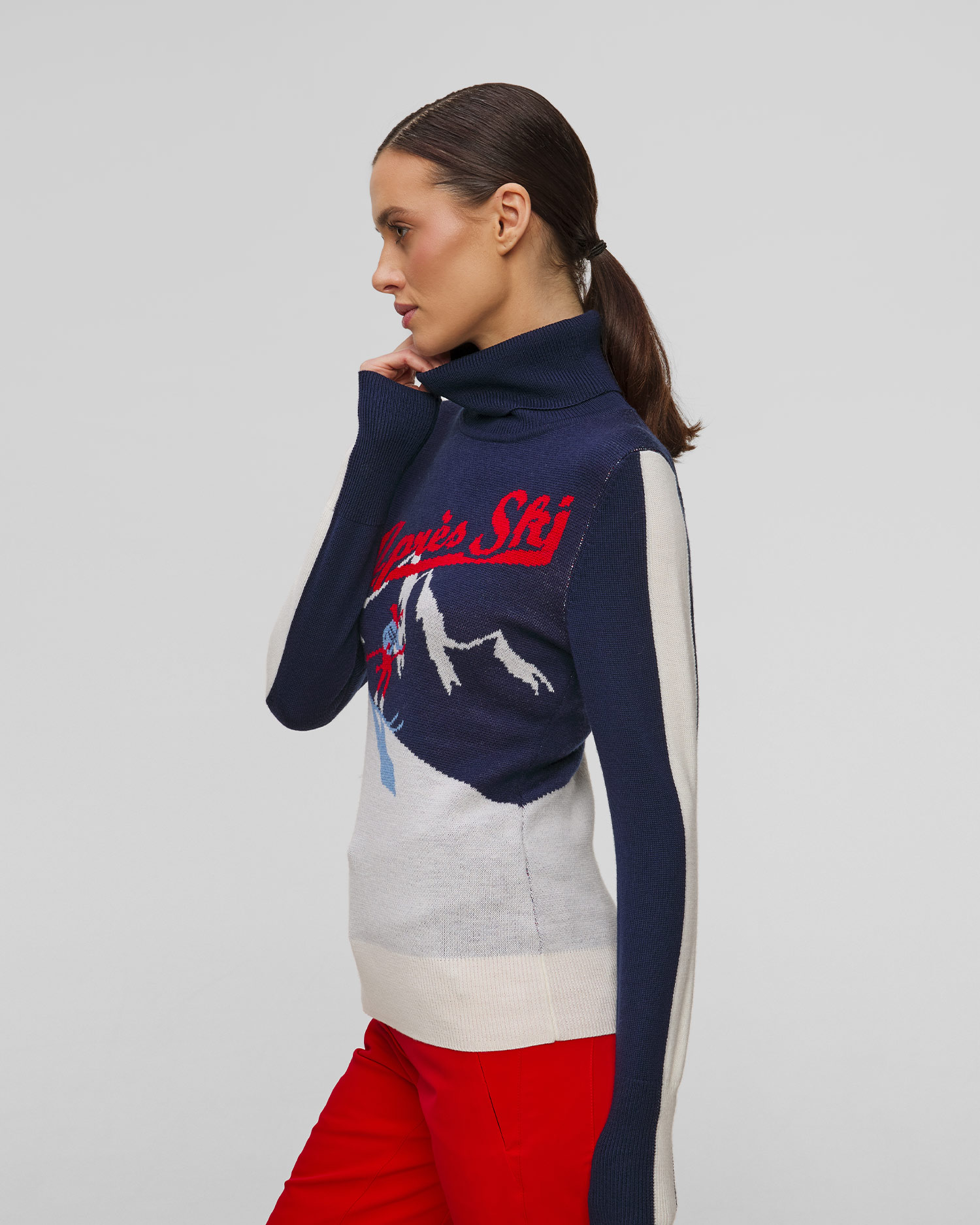 Pull à col roulé en laine pour femmes We Norwegians AfterSki
