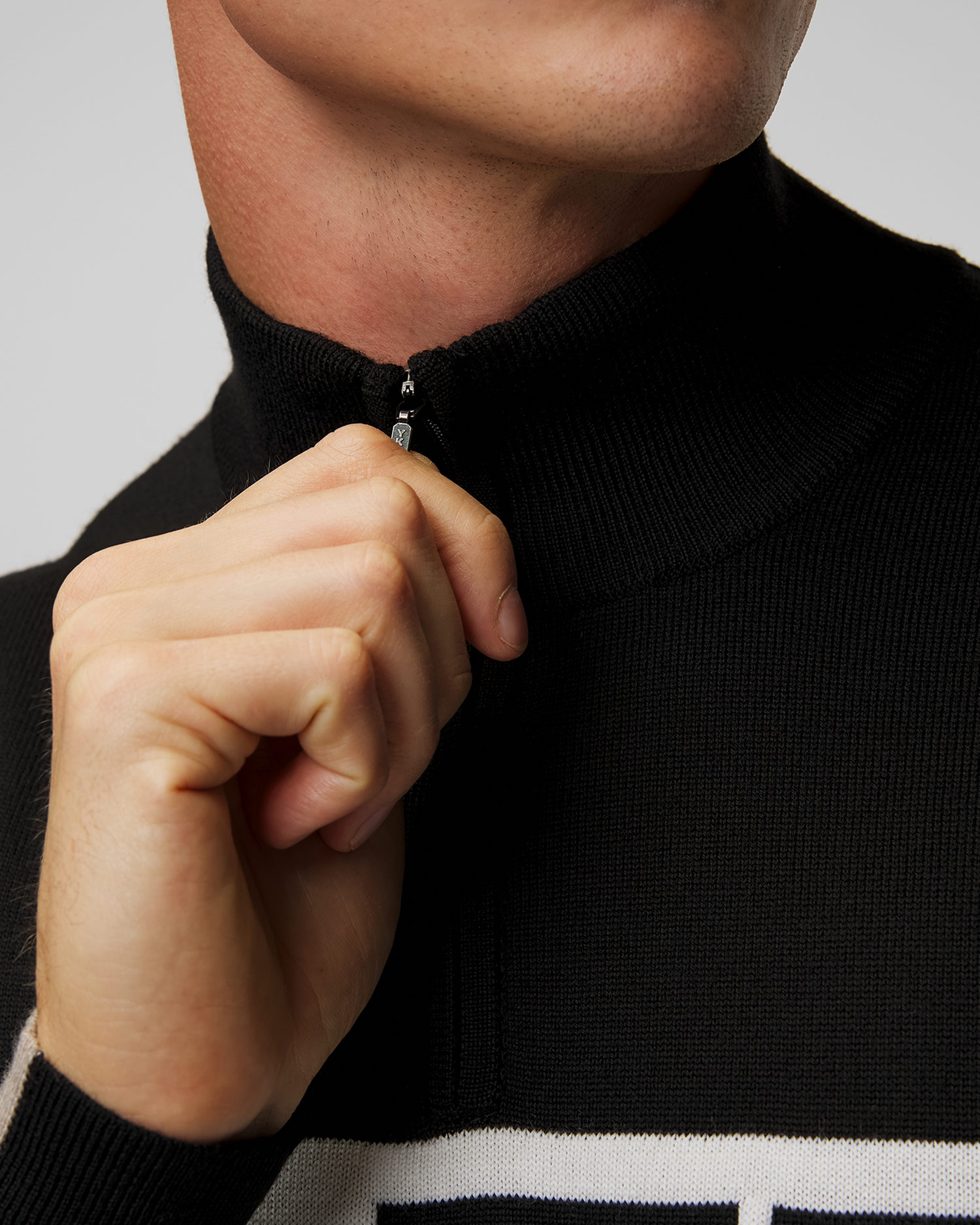 Pulover din lână negru pentru bărbați We Norwegians WorldCup